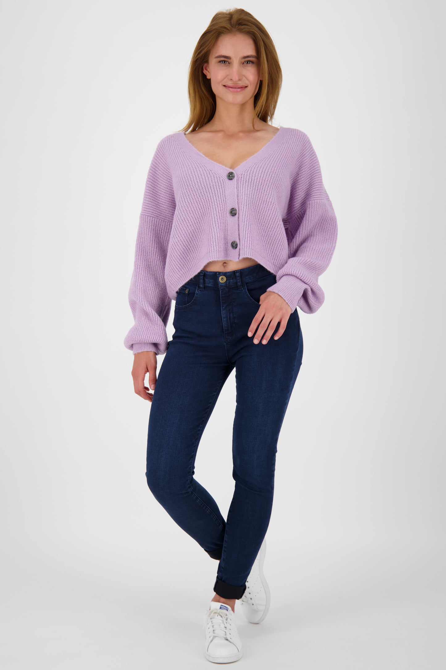 Trendige Damen Strickjacke KrissyAK - Angesagte Farben Rosa