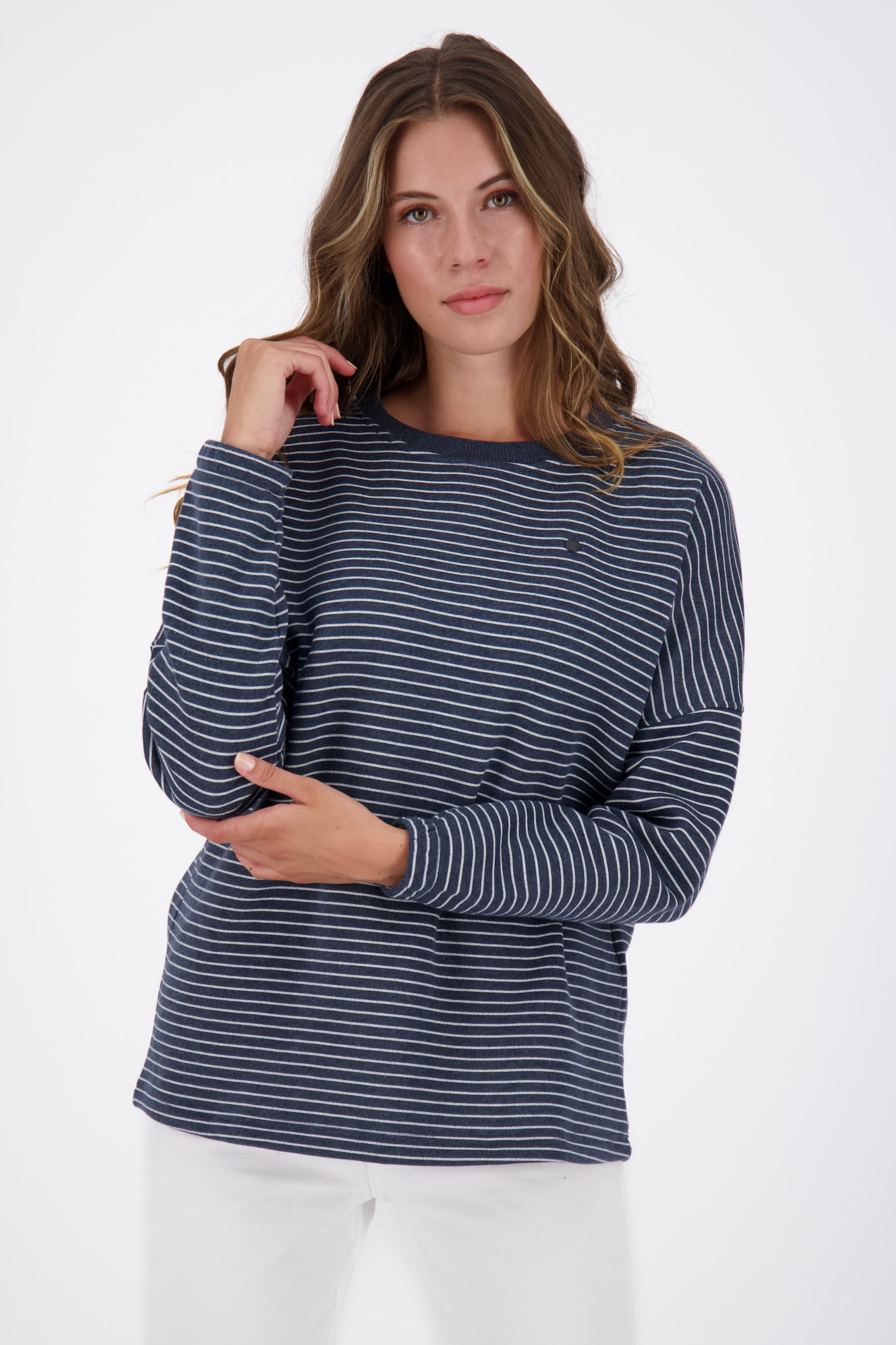 Komfortabler Sweatpullover DeniseAK für Damen Dunkelblau