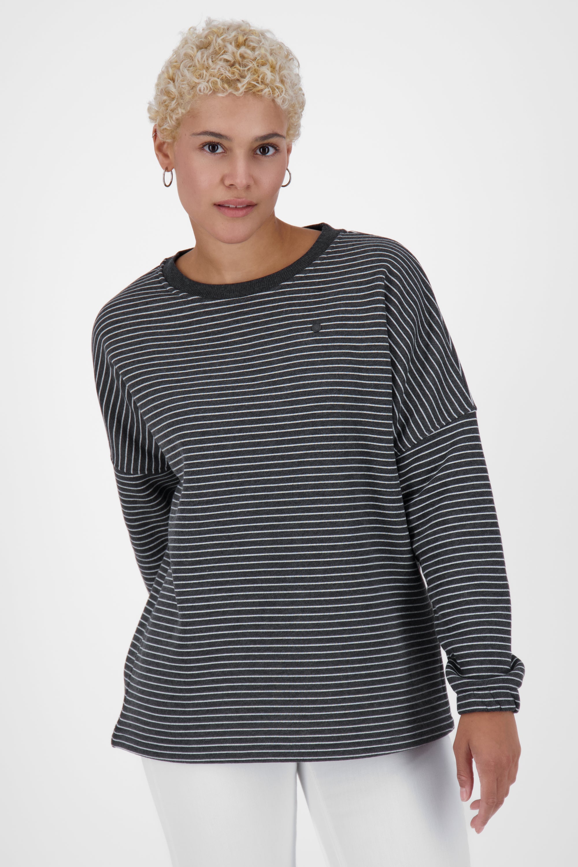 Komfortabler Sweatpullover DeniseAK für Damen Schwarz