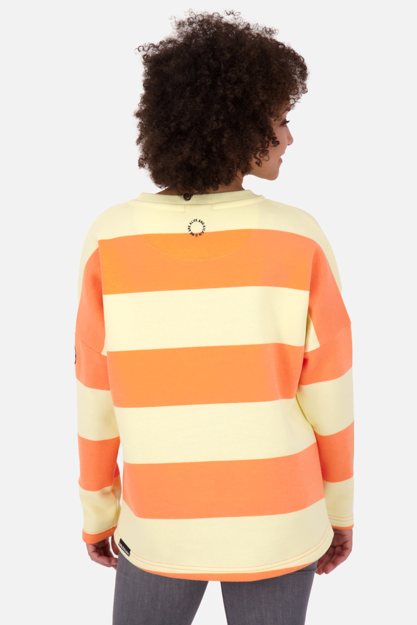 Farbenfrohes Damen Sweatshirt DeniseAK Z Gelb