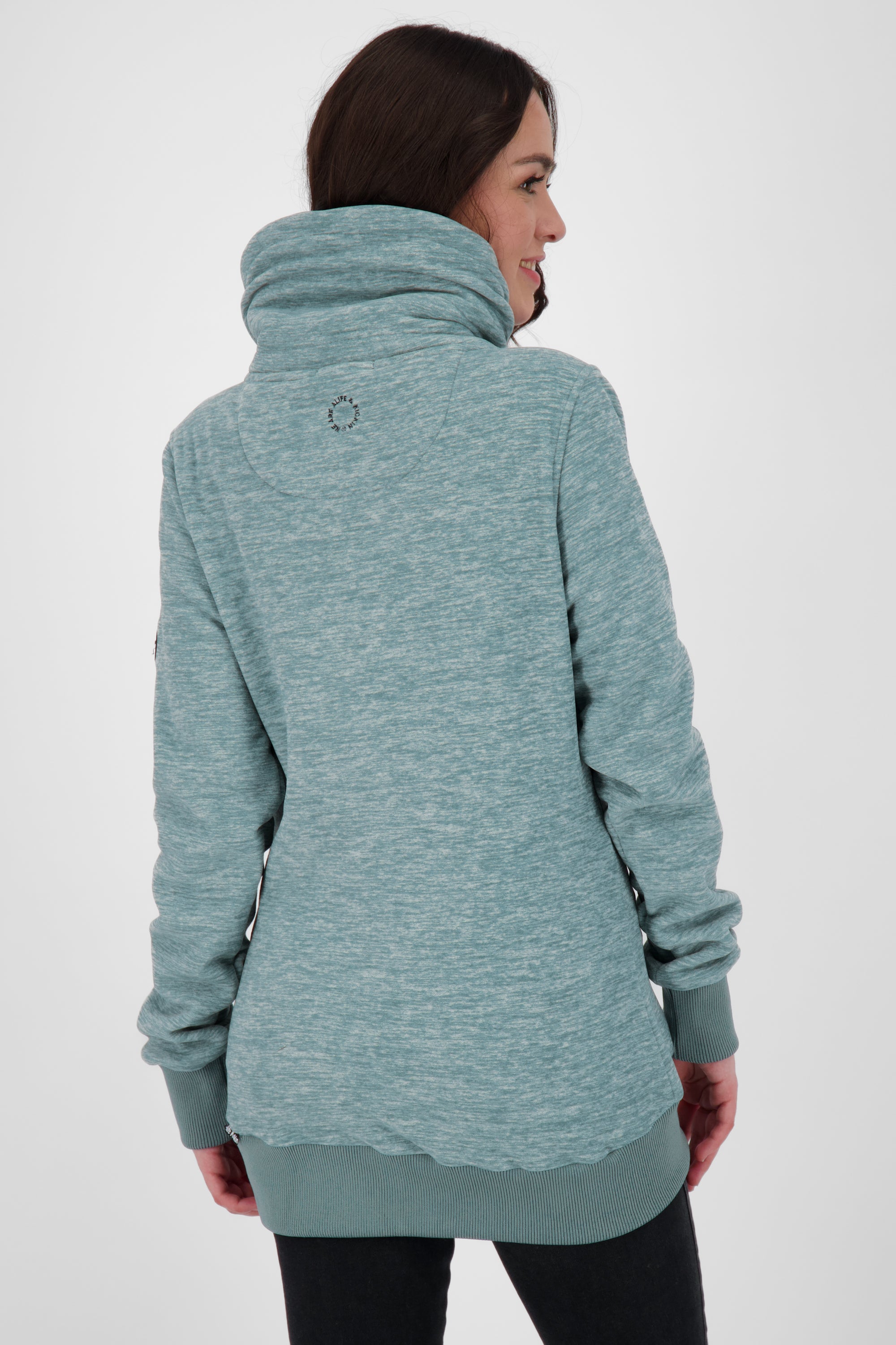 Kuschelig warme VivianAK F: Kurze Fleecejacke für Damen Grau