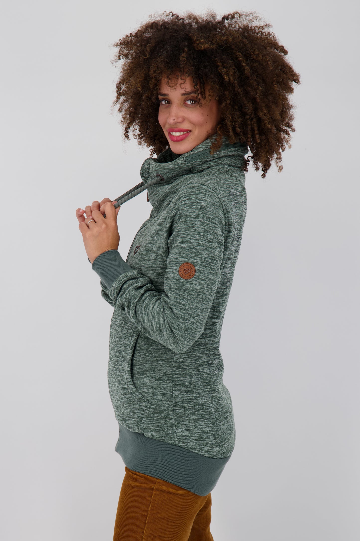 Damenfleecejacke VivianAK F von Alife and Kickin für den perfekten Wohlfühl-Look Dunkelgrün