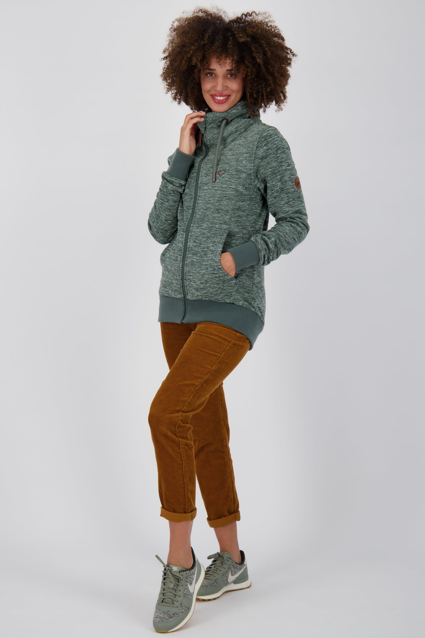 Damenfleecejacke VivianAK F von Alife and Kickin für den perfekten Wohlfühl-Look Dunkelgrün