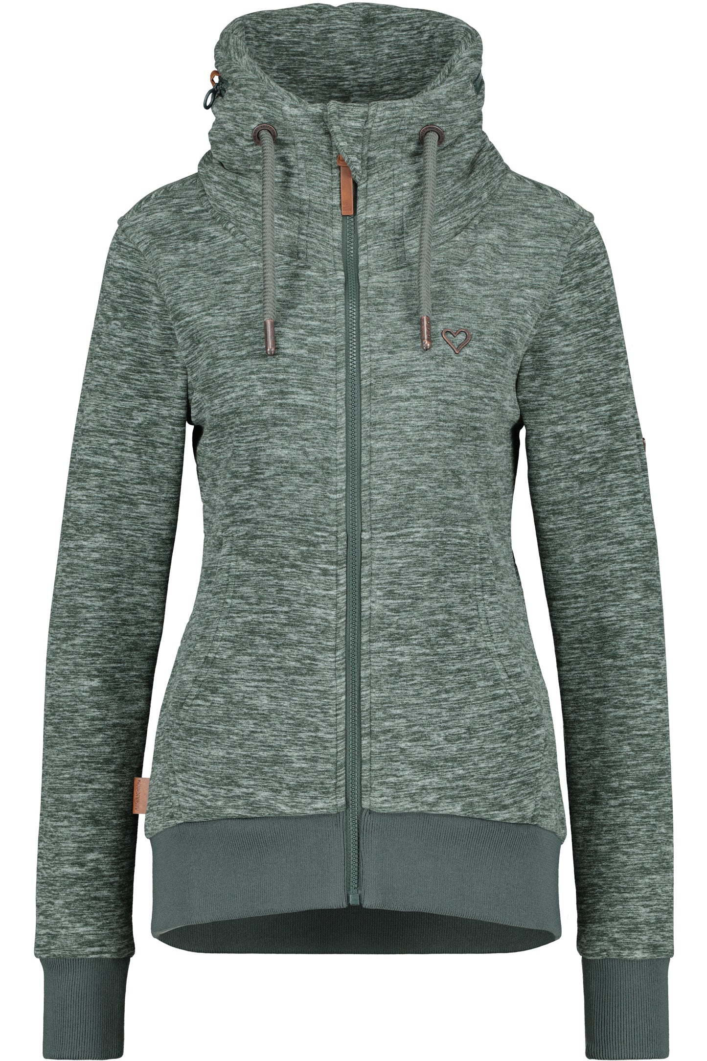 Damenfleecejacke VivianAK F von Alife and Kickin für den perfekten Wohlfühl-Look Dunkelgrün