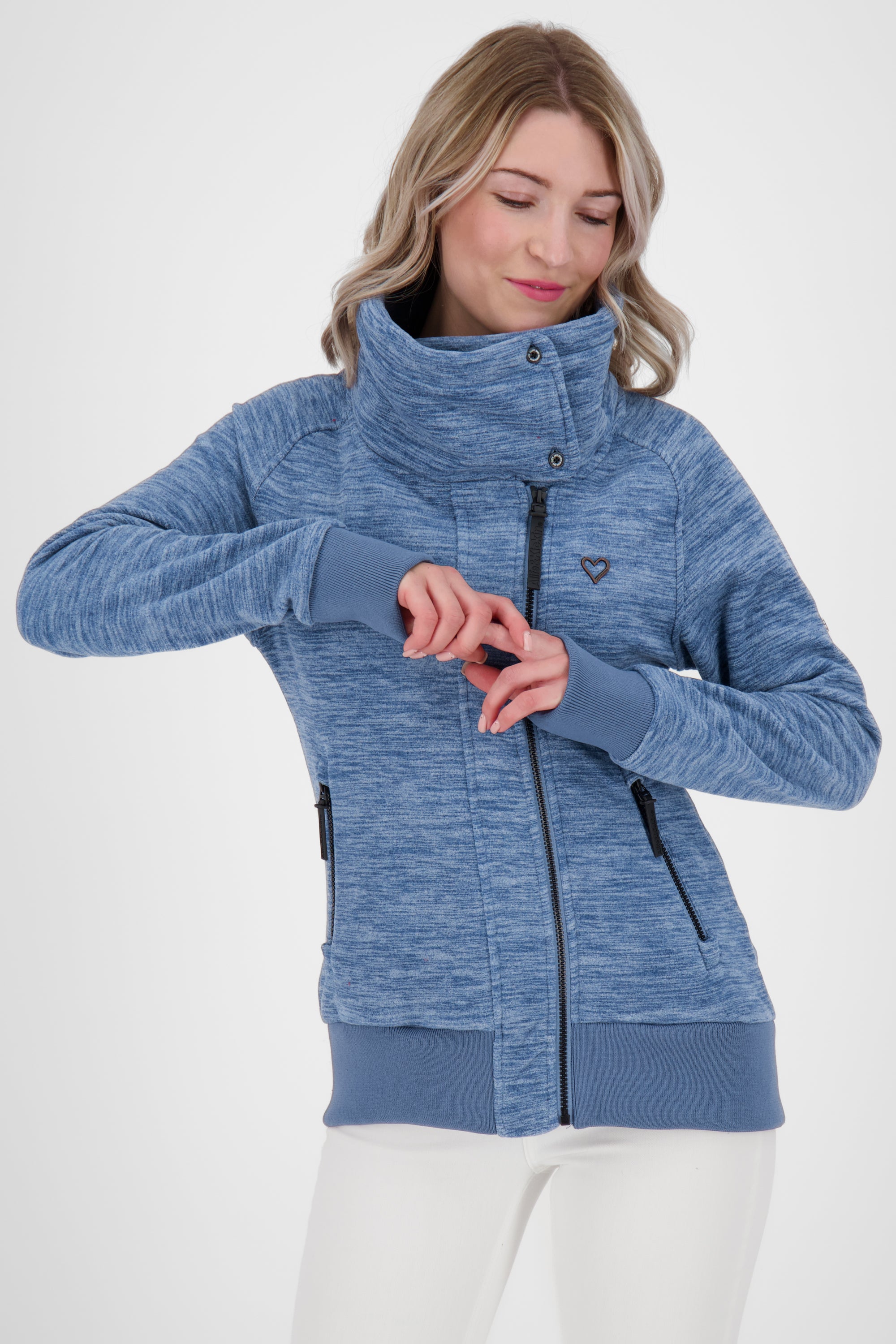 Stilvolle Damen-Fleecejacke MerritAK F Dunkelblau