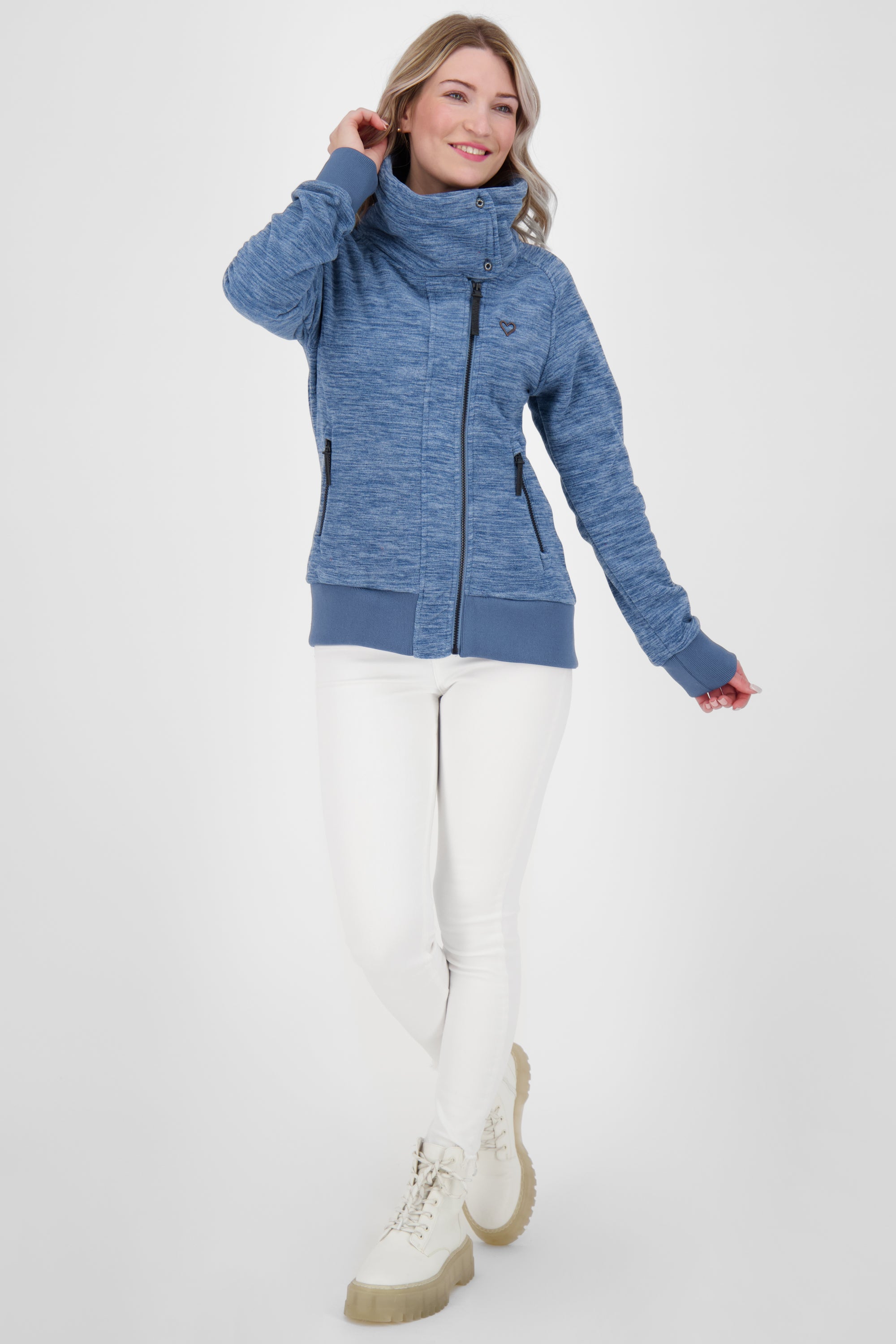 Stilvolle Damen-Fleecejacke MerritAK F Dunkelblau