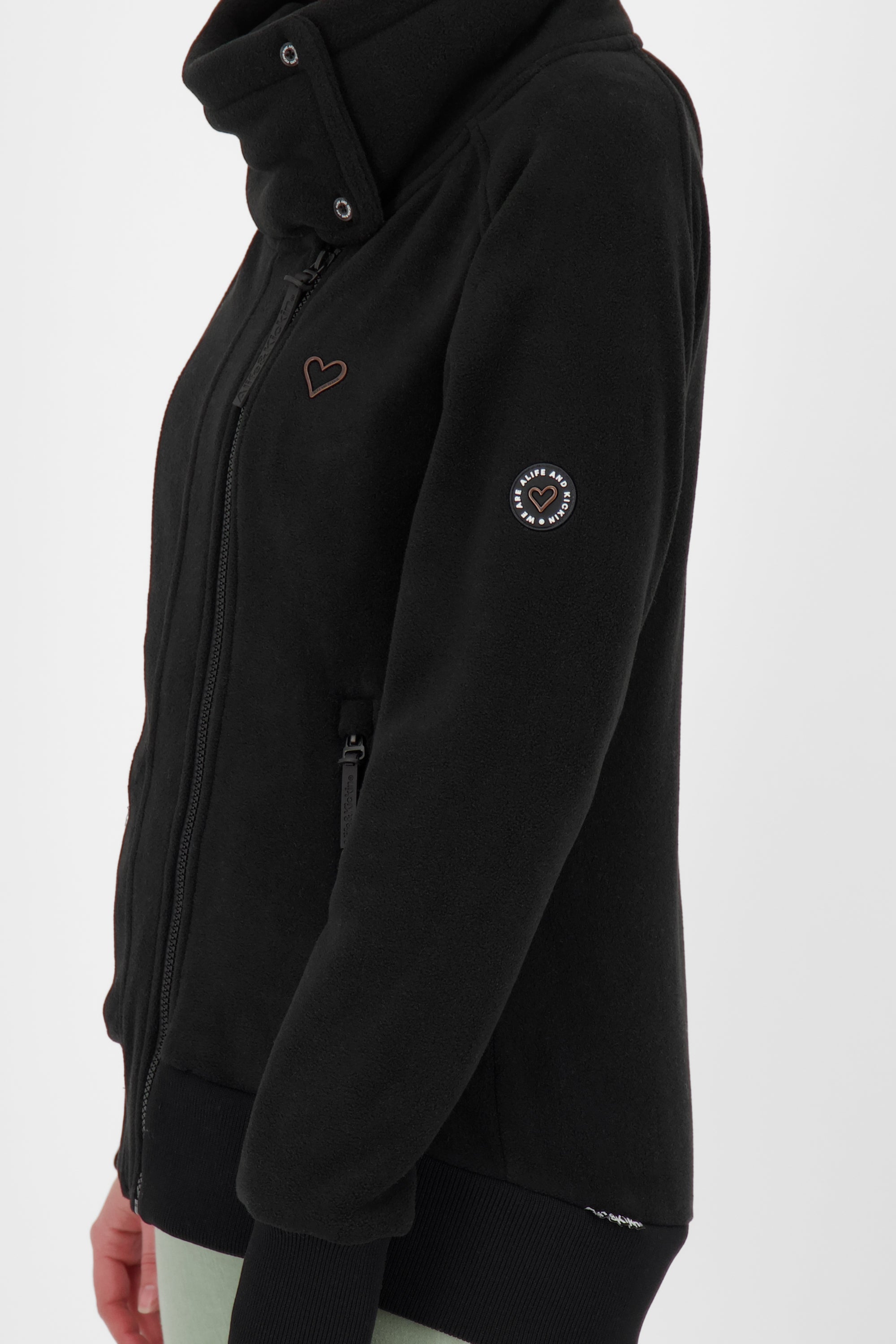 Stilvolle Damen-Fleecejacke MerritAK F Schwarz