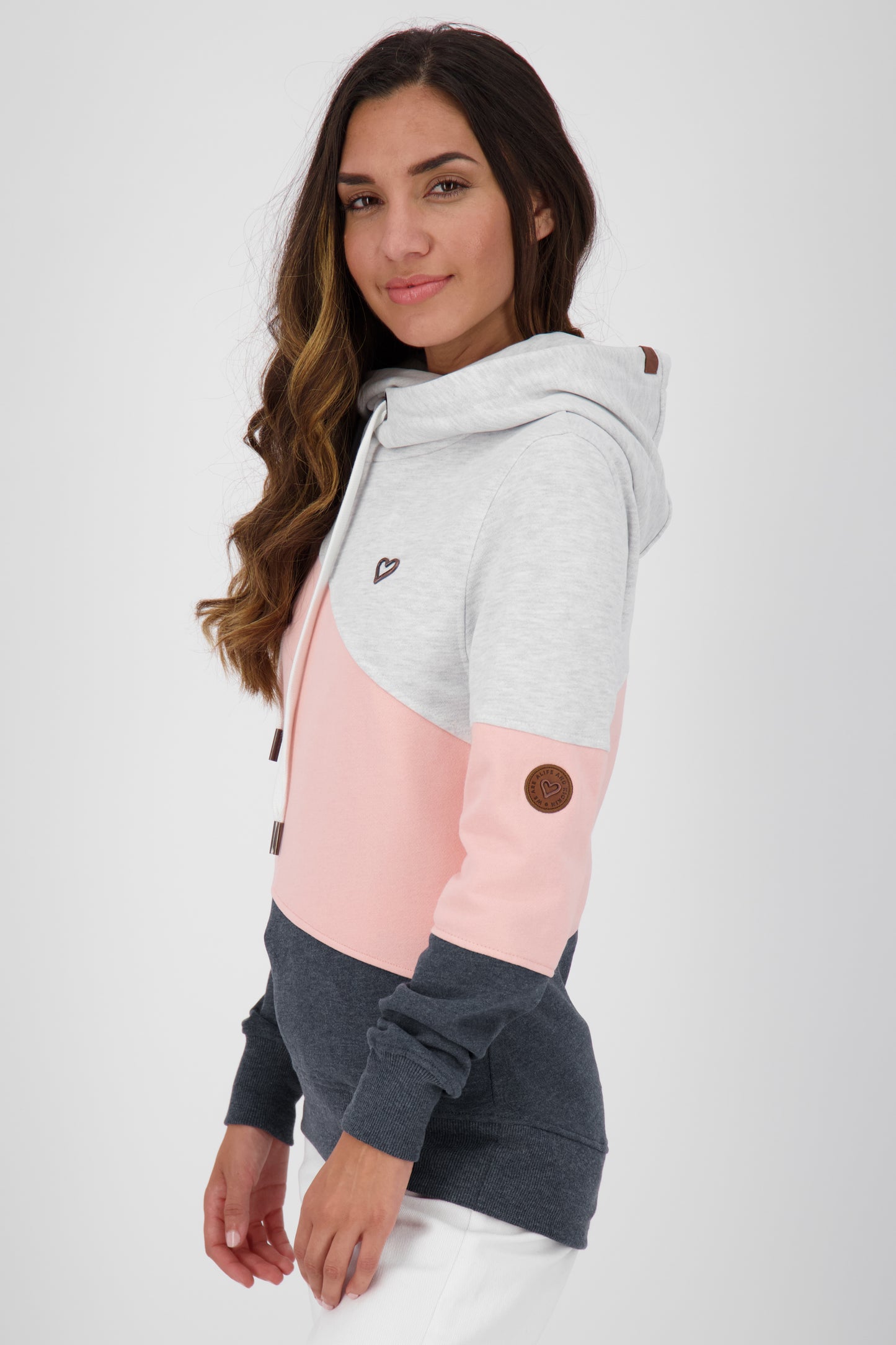 Lässiges Kapuzensweatshirt StacyAK A für Damen Grau