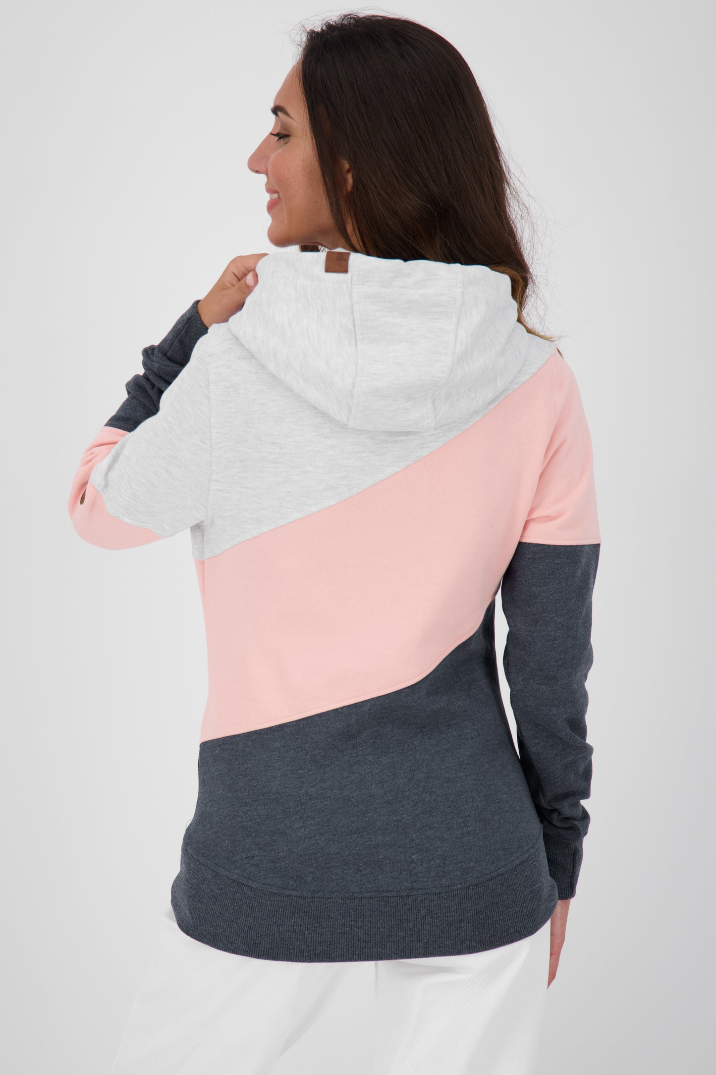 Lässiges Kapuzensweatshirt StacyAK A für Damen Grau
