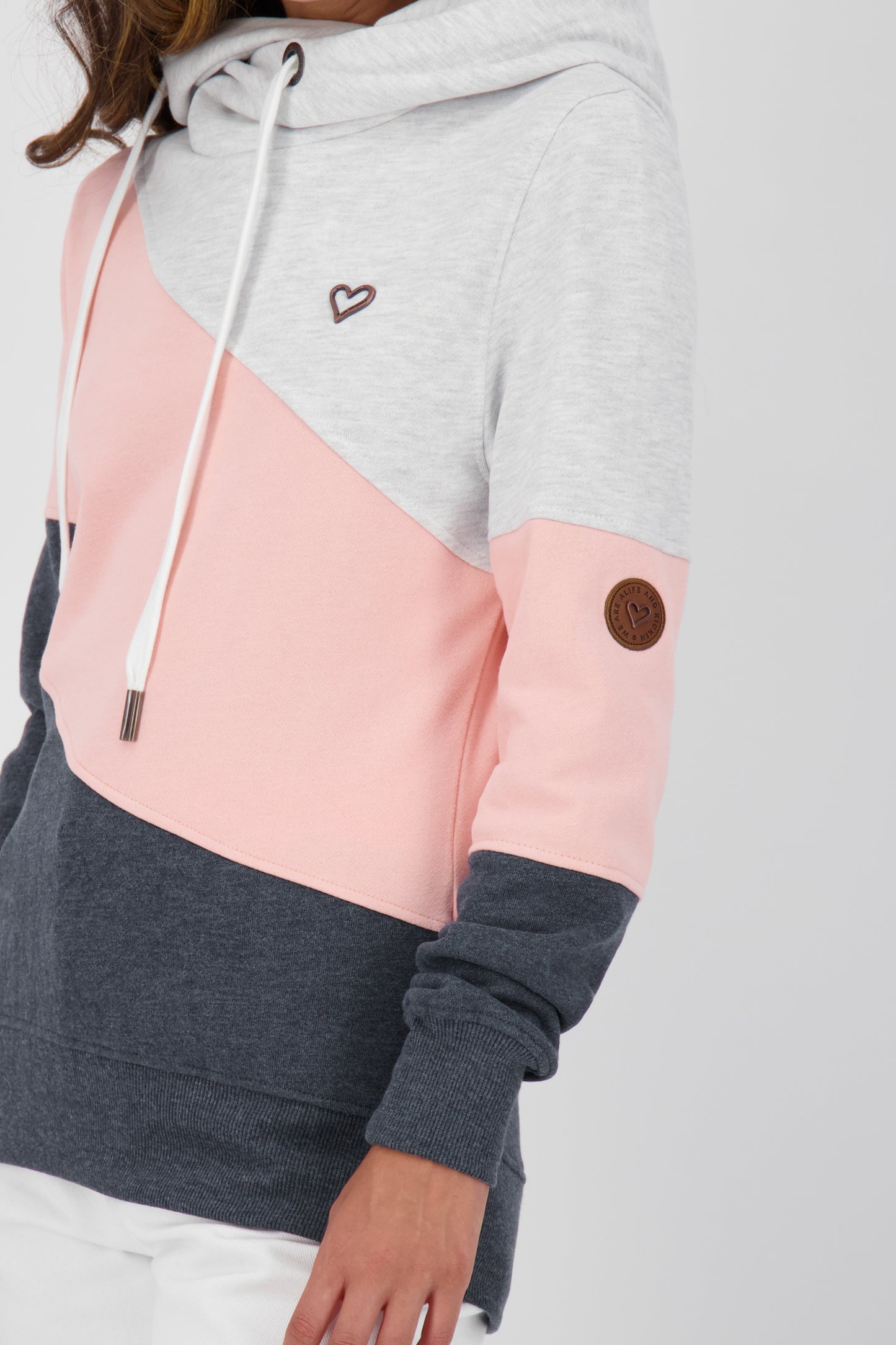 Lässiges Kapuzensweatshirt StacyAK A für Damen Grau