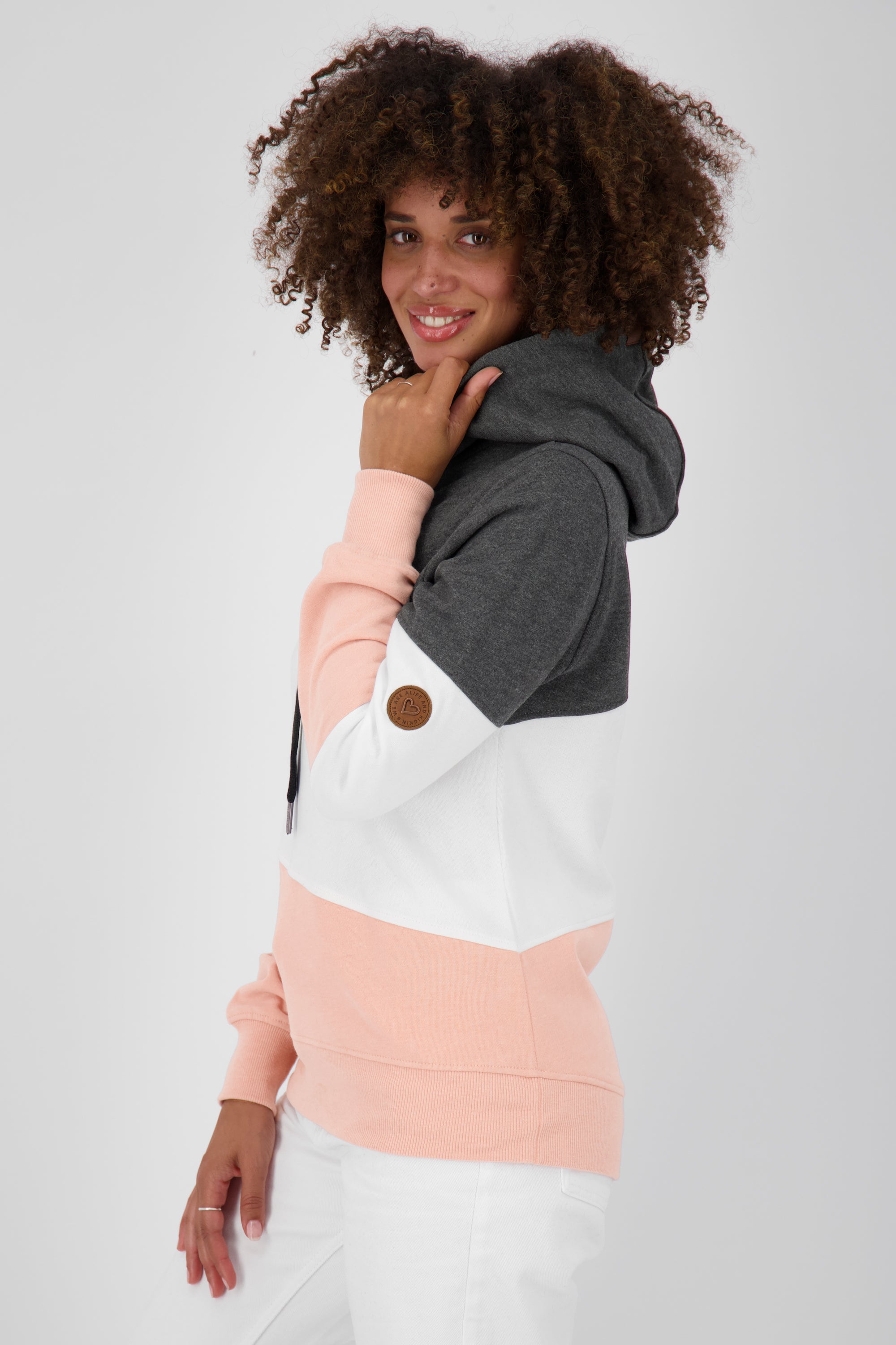Lässiges Kapuzensweatshirt StacyAK A für Damen Schwarz