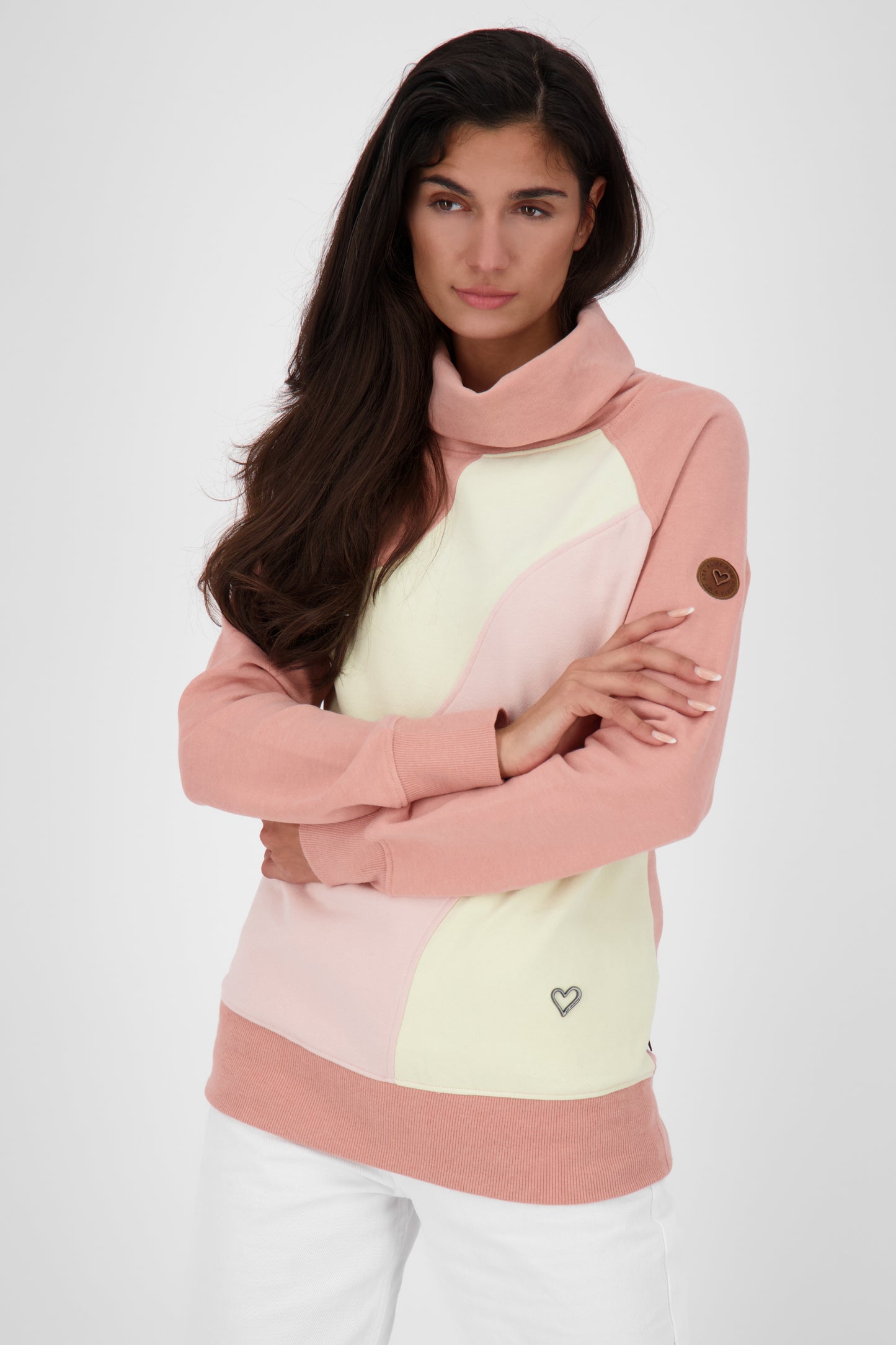 Hochwertiger Damen Sweatpullover BeaAK A Rosa