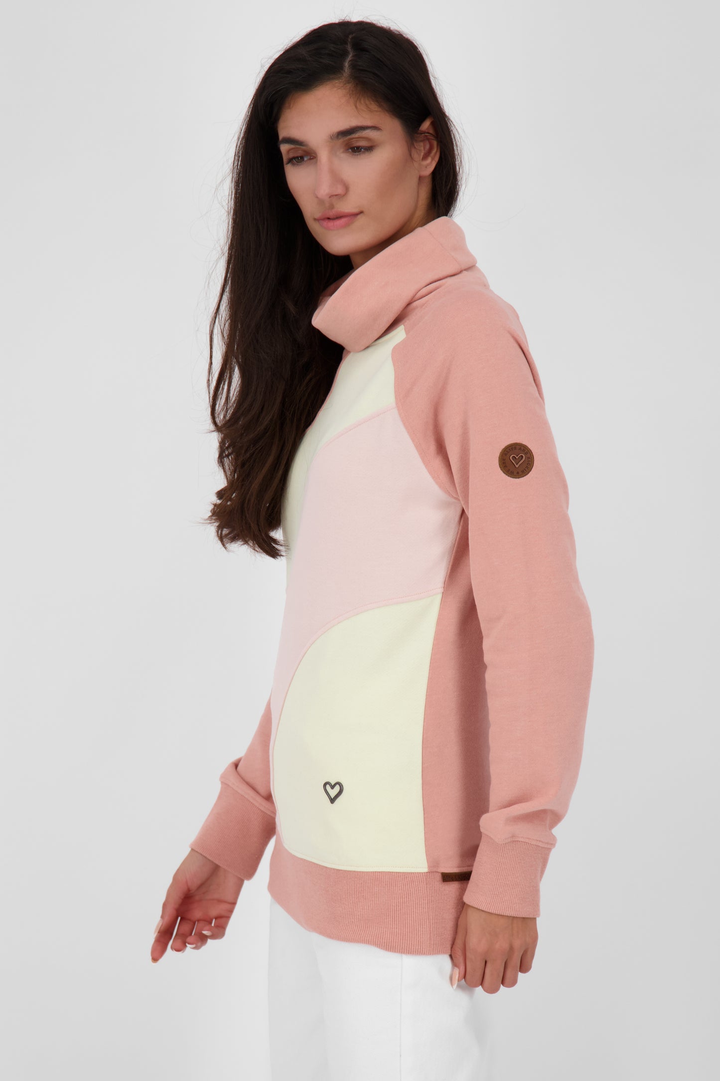 Hochwertiger Damen Sweatpullover BeaAK A Rosa