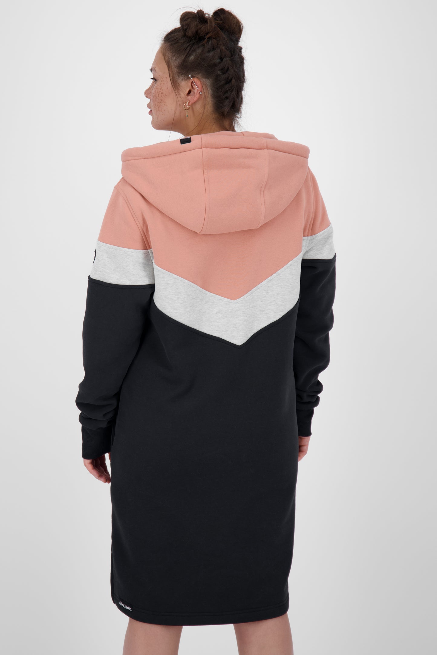 Damenkleid BiggiAK A - Trendiges Sweatkleid für Herbst Rosa