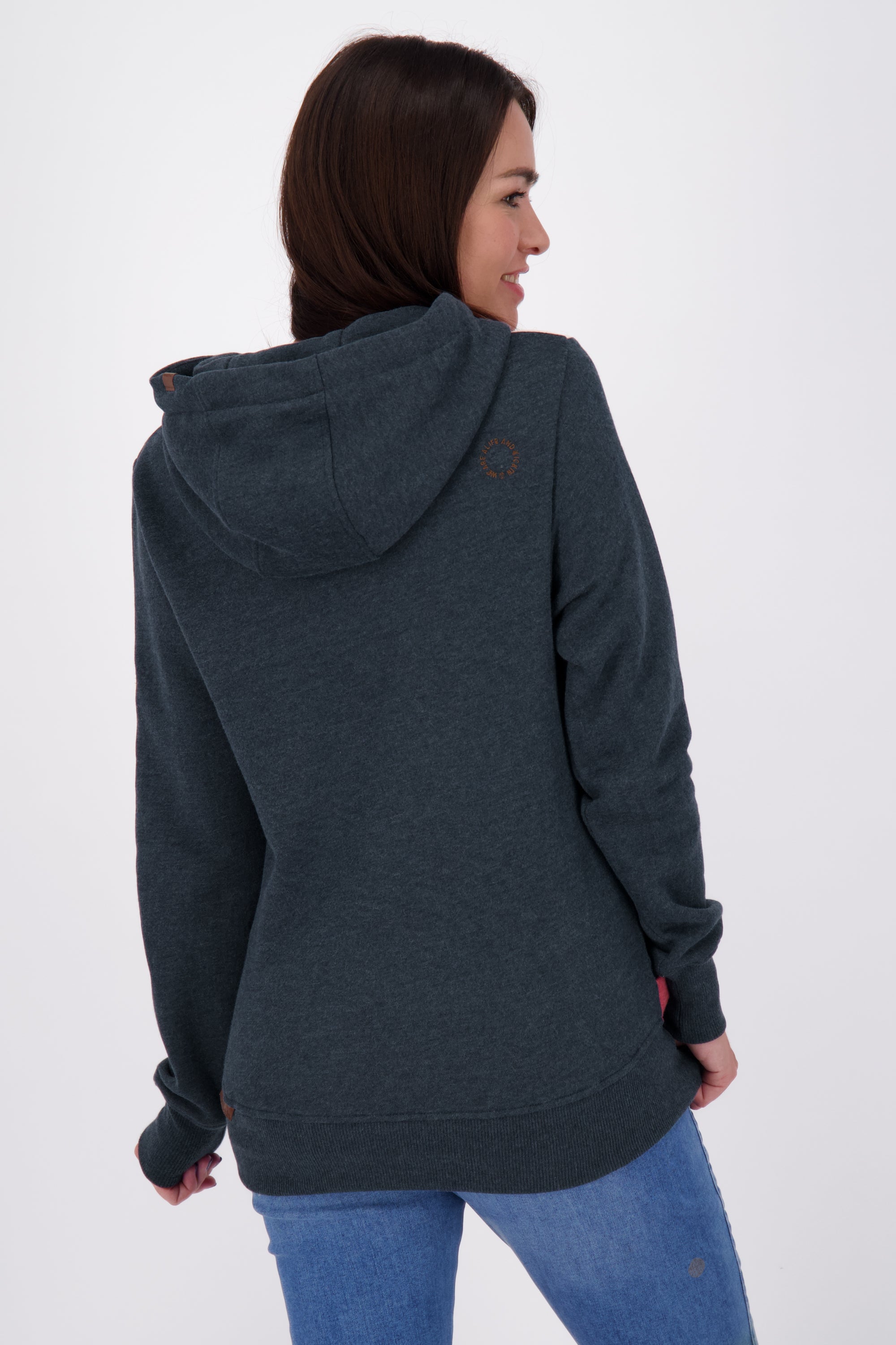 Damen Sweatshirt LeniAK A - Colorblocking-Look Rot