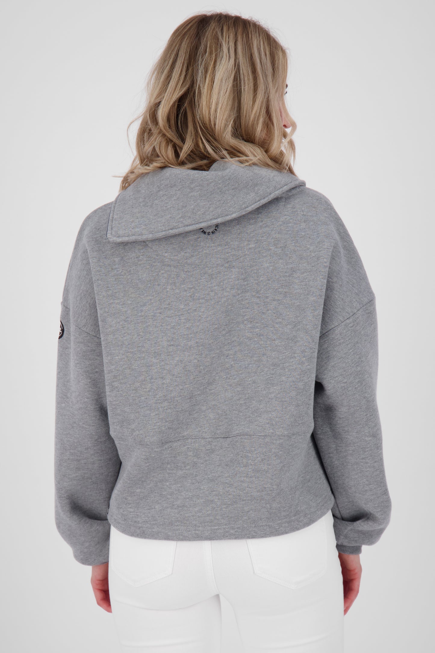 LiaAK A Sweatpullover Damen im Oversize-Look Grau