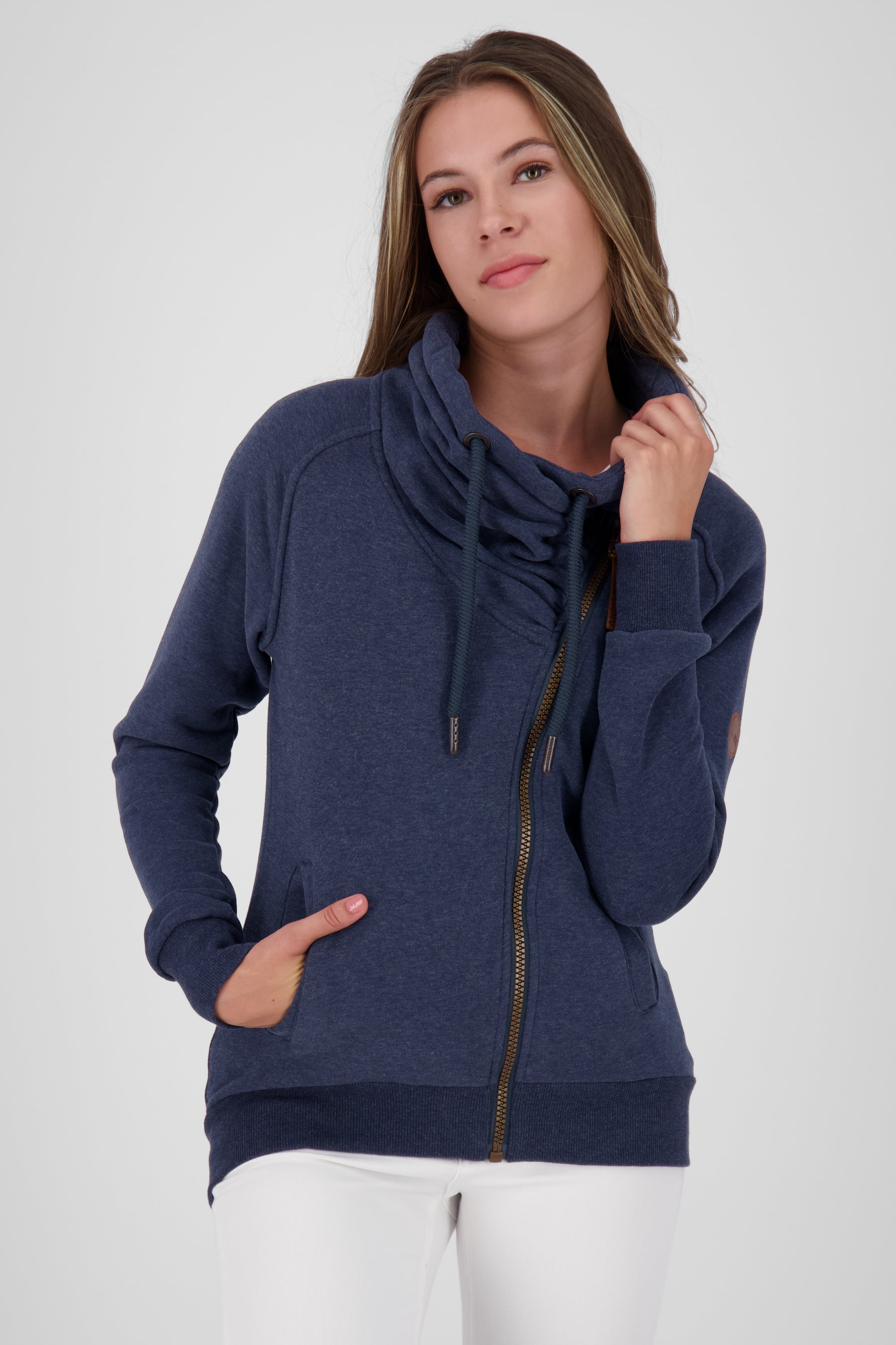 LimaAK A - Stilvolle Sweatjacke für Damen Dunkelblau