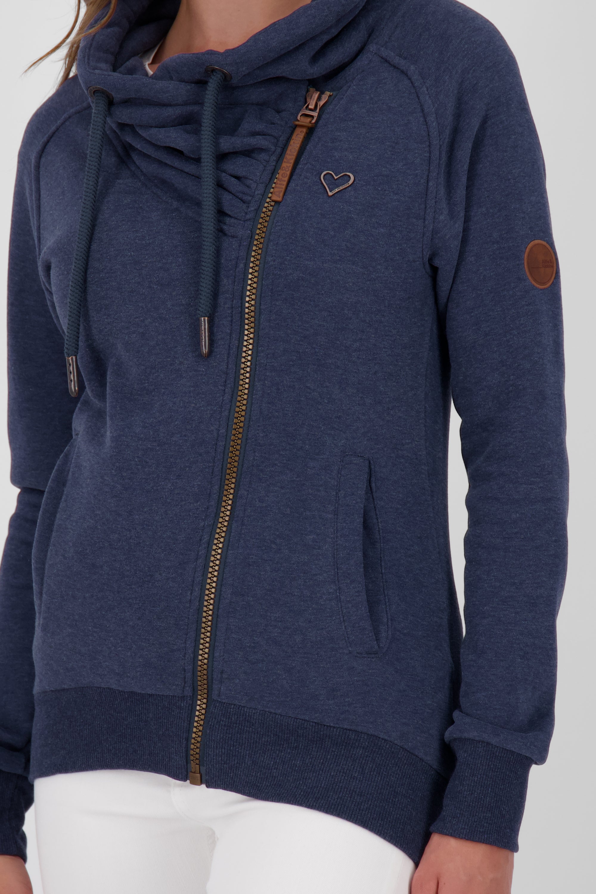 LimaAK A - Stilvolle Sweatjacke für Damen Dunkelblau
