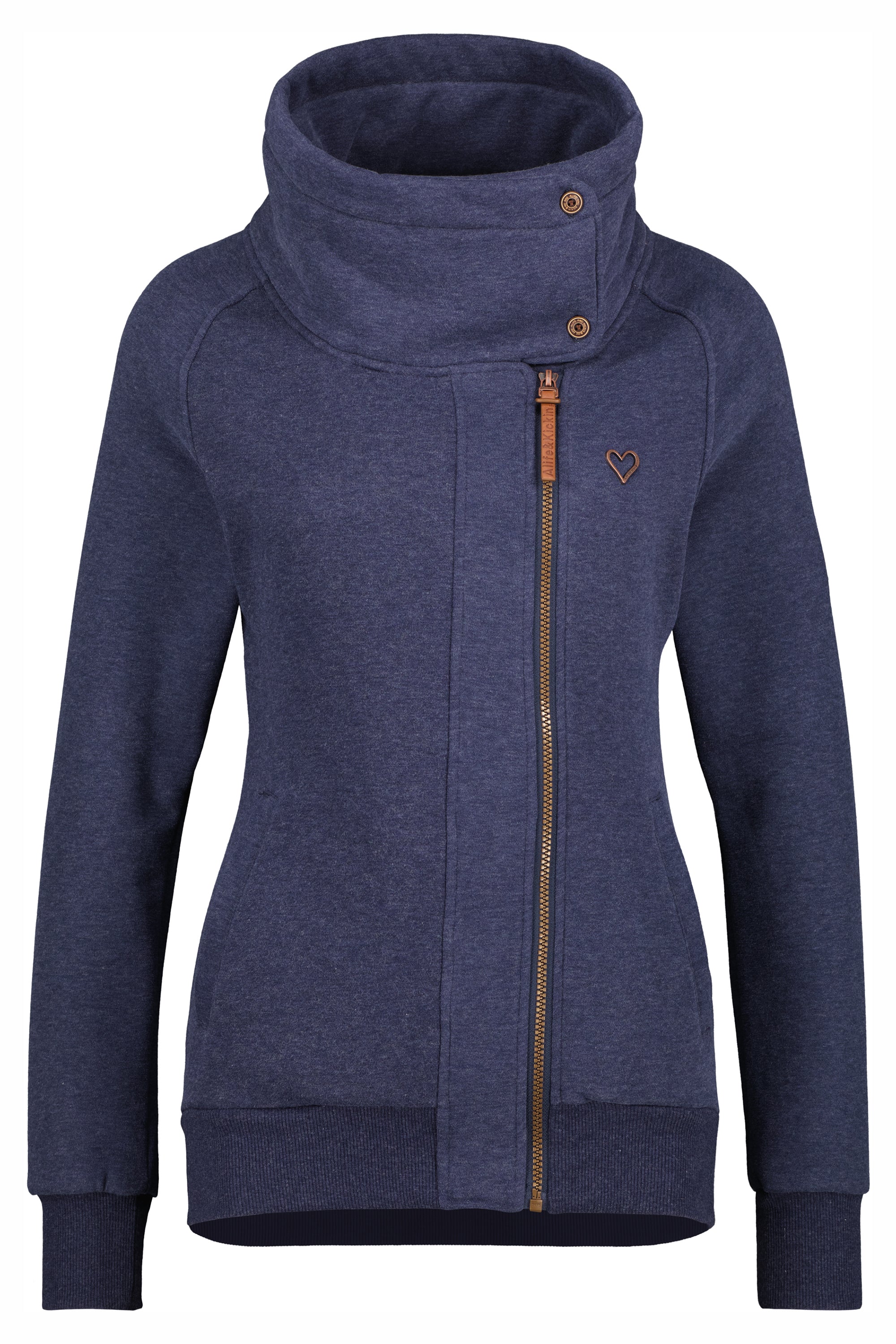 Damen Zip-Jacke MerteAK A - Komfort und Trend in Einem Dunkelblau