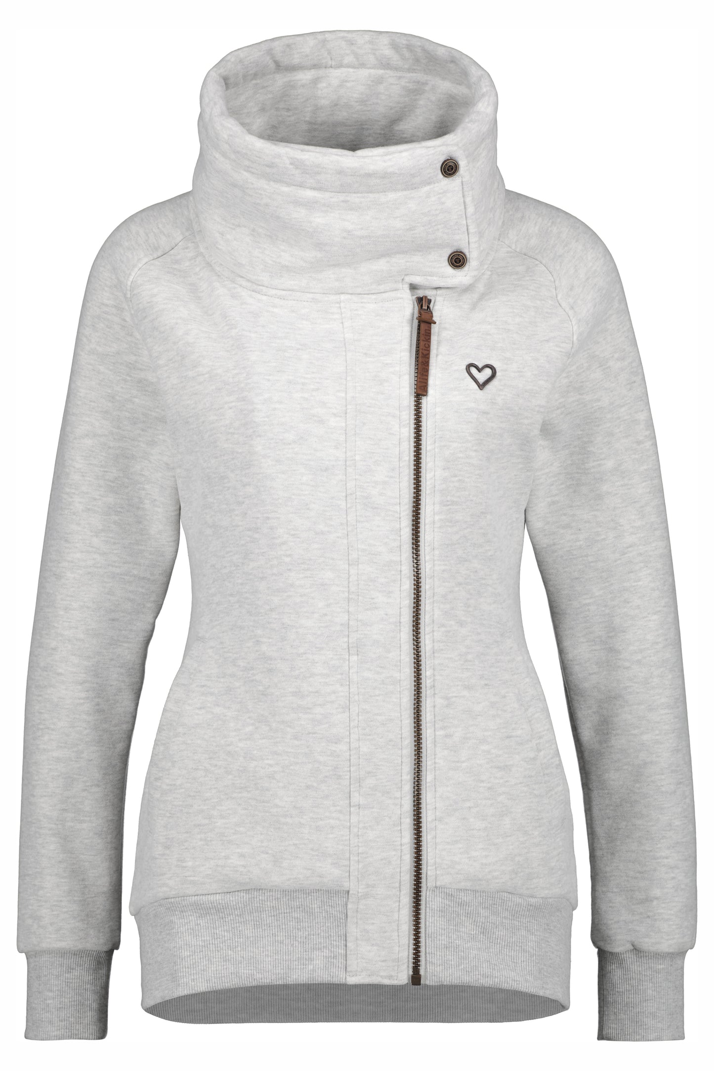 Damen Zip-Jacke MerteAK A - Komfort und Trend in Einem Grau