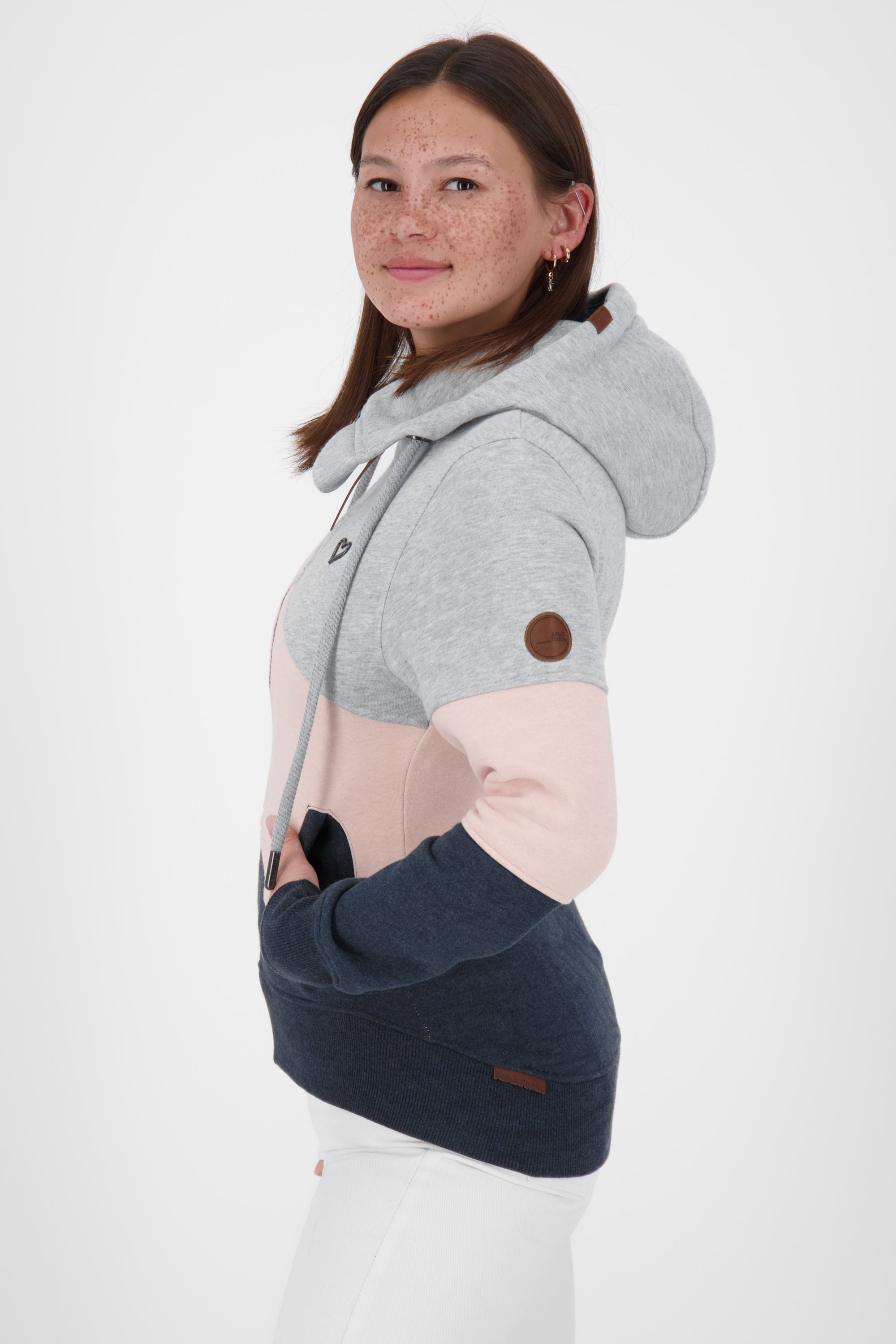 Damen Zip-Jacke SteffiAK A mit Stil Dunkelblau