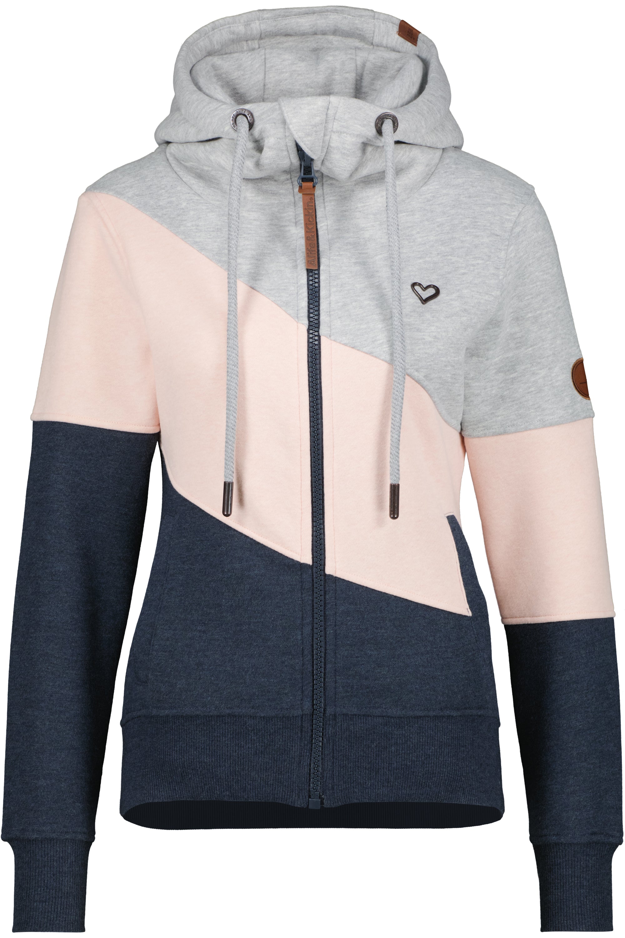 Damen Zip-Jacke SteffiAK A mit Stil Dunkelblau