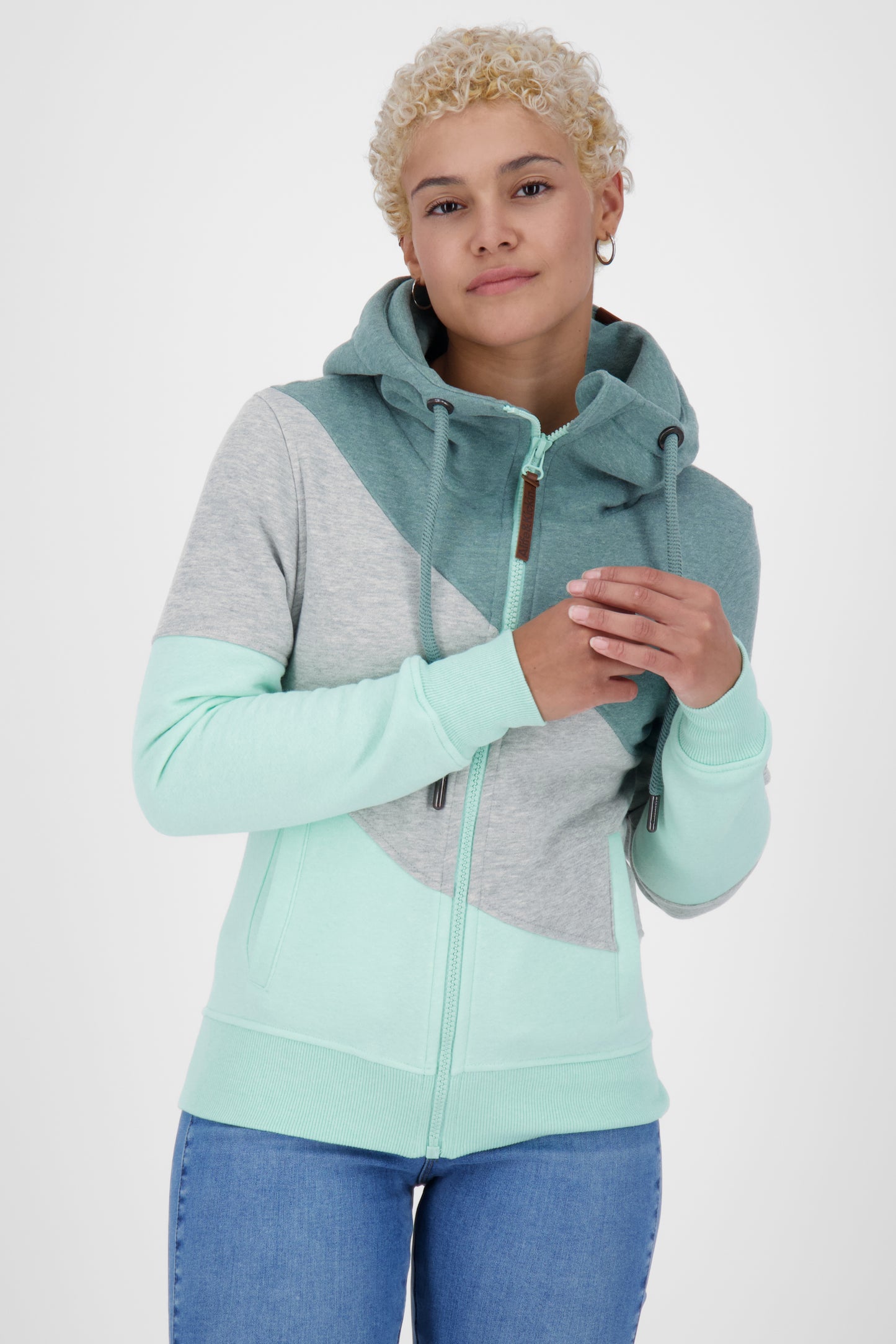 Damen Zip-Jacke SteffiAK A mit Stil Hellgrün