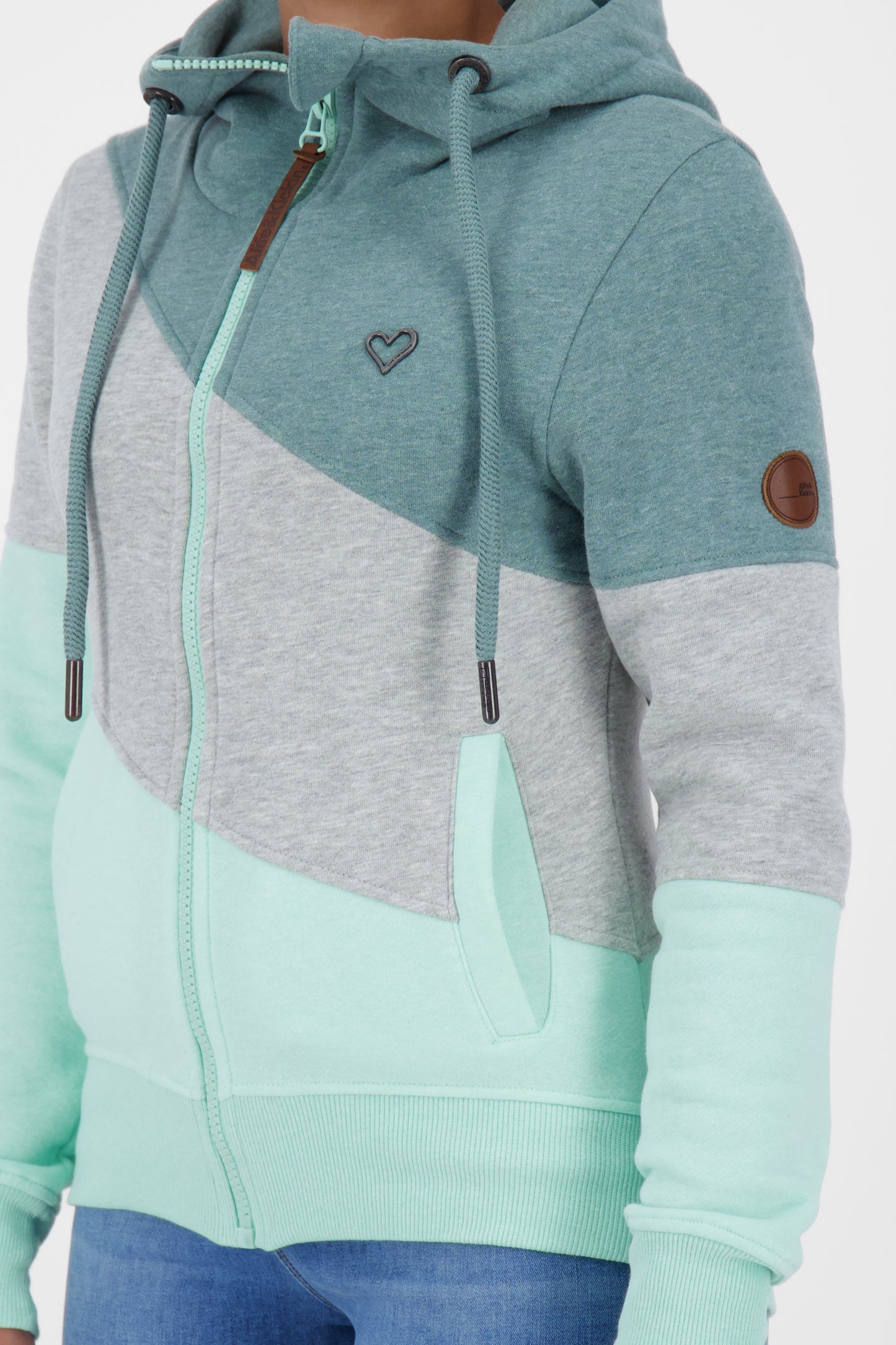 Damen Zip-Jacke SteffiAK A mit Stil Hellgrün