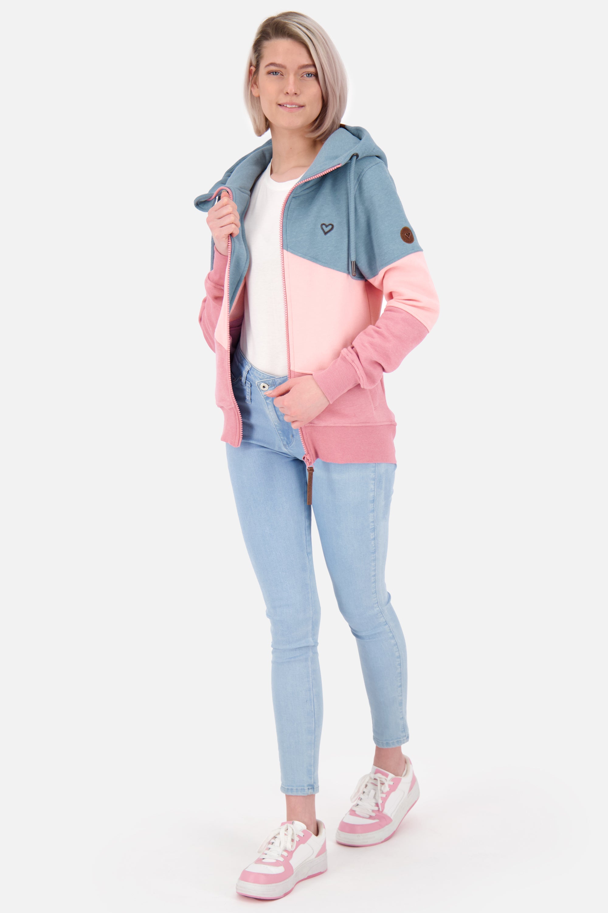 Damen Kapuzensweatjacke SteffiAK A - Komfort und Style vereint Rosa