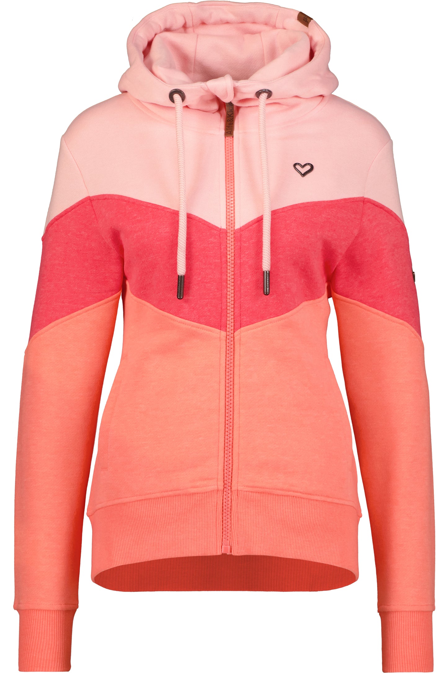 StellinaAK A weiche Kapuzenjacke für Damen Orange