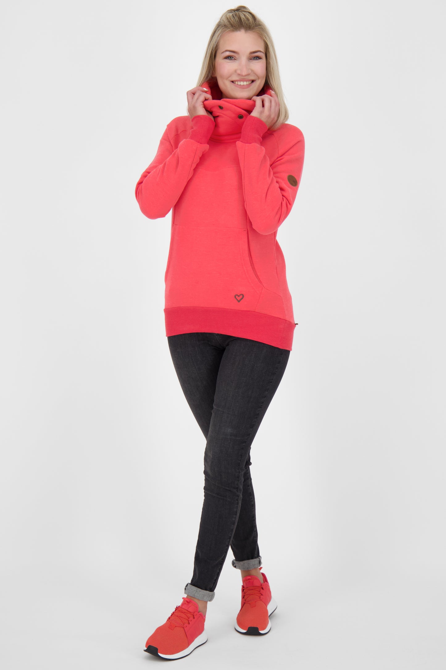 VioletAK A Stylishes Damen-Sweatshirt für das ganze Jahr Rot