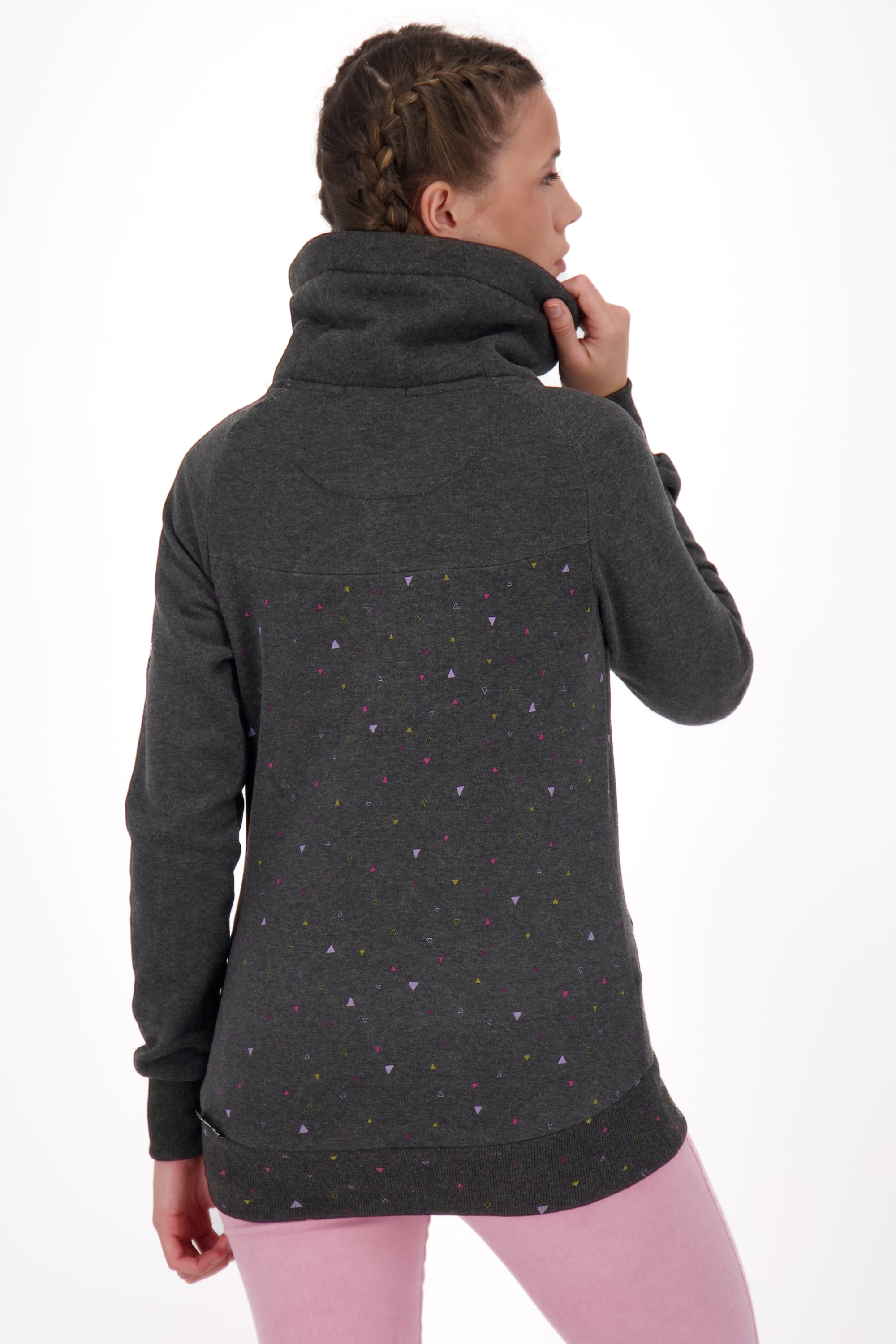 VioletAK A Sweatshirt: Einzigartiger Look für modebewusste Frauen Schwarz