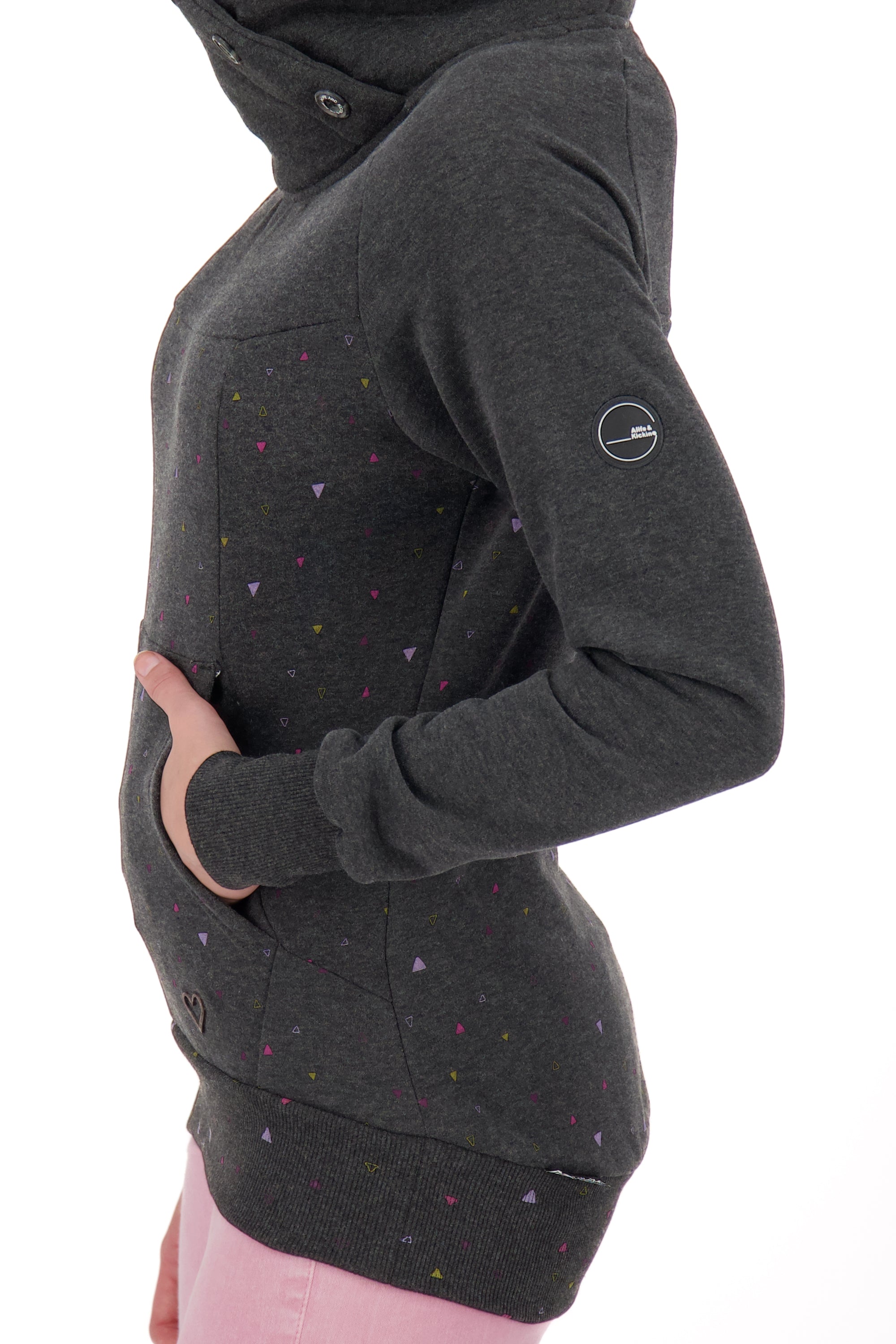 VioletAK A Sweatshirt: Einzigartiger Look für modebewusste Frauen Schwarz