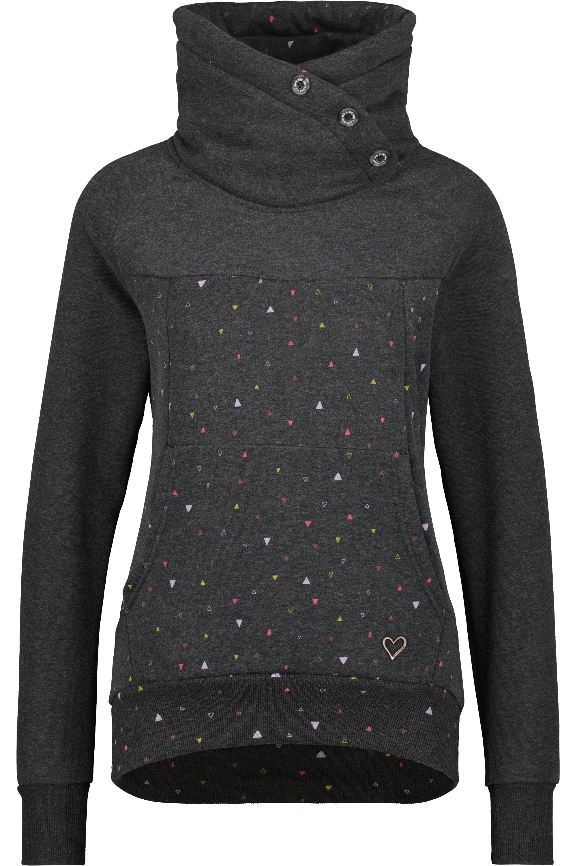 VioletAK A Sweatshirt: Einzigartiger Look für modebewusste Frauen Schwarz