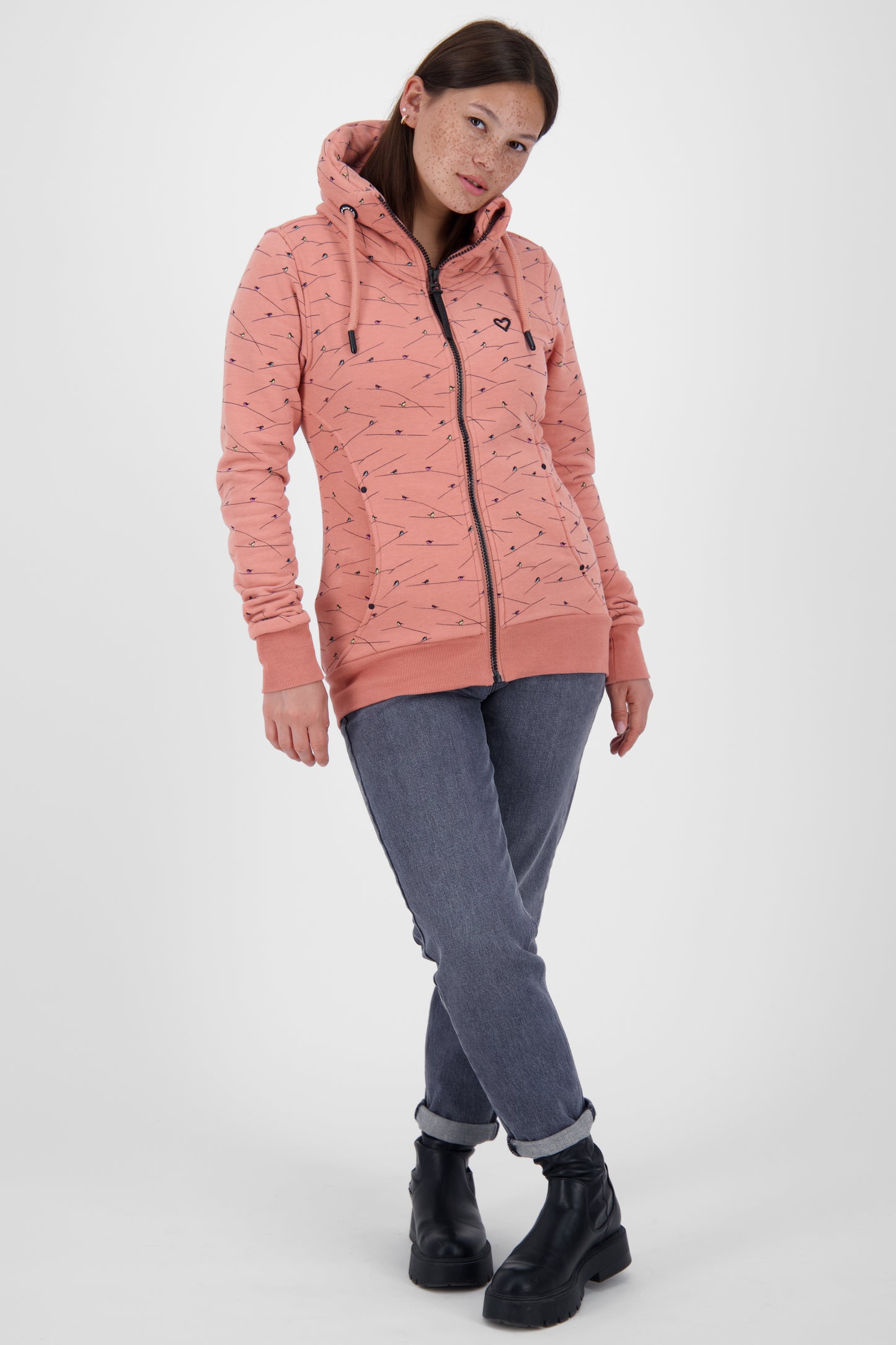 VioletAK A Sweatjacke:Für modebewusste Frauen Rosa