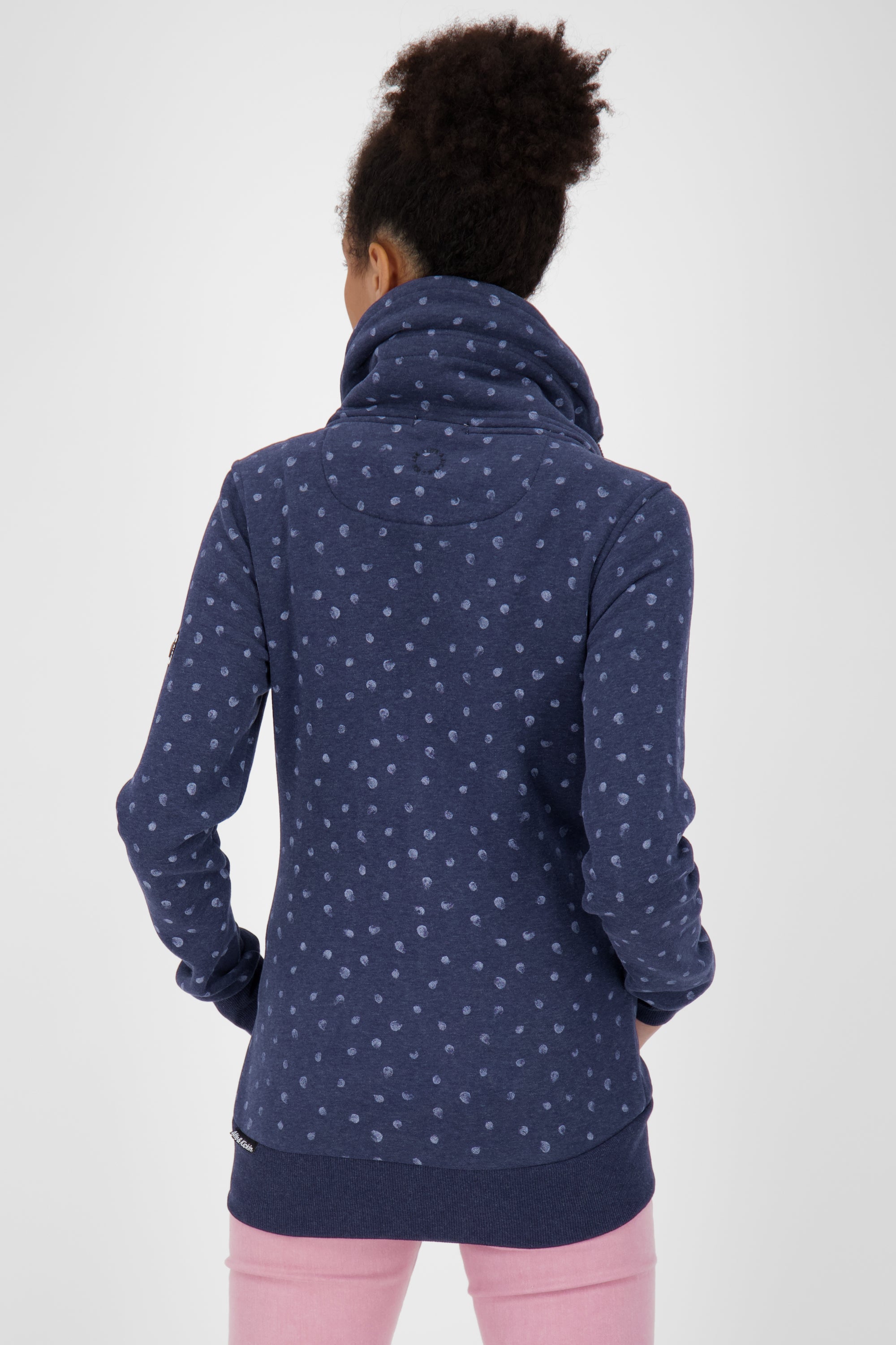 VioletAK A Sweatjacke:Für modebewusste Frauen Dunkelblau