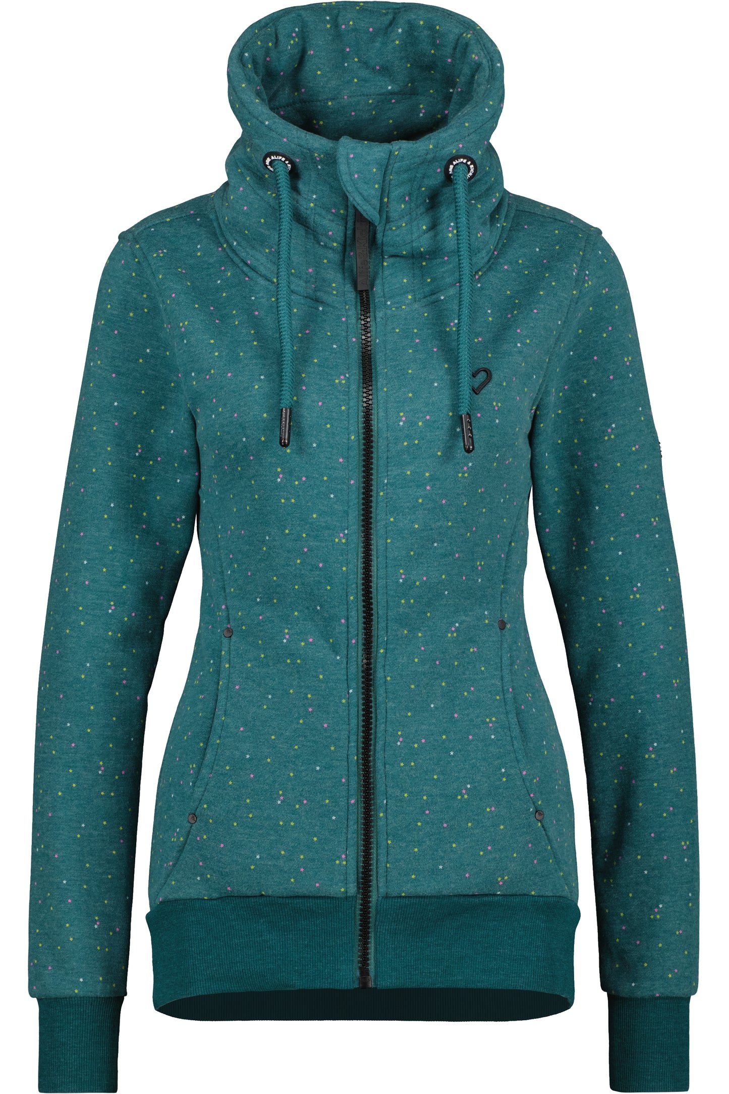 VioletAK A Sweatjacke:Für modebewusste Frauen Dunkelgrün