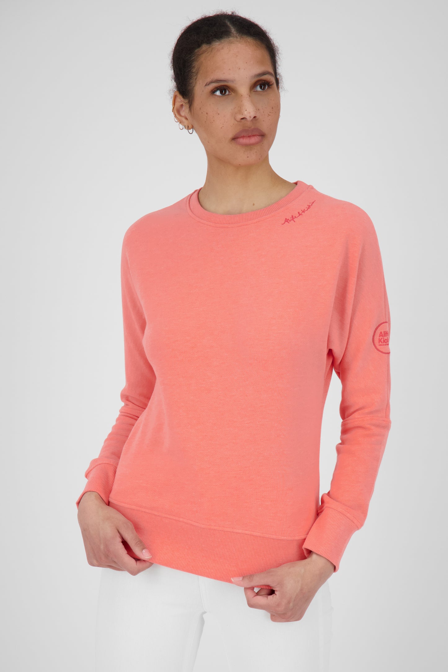 DalaAK A Damen Sweater-Lässig, farbenfroh, perfekt für den Alltag Orange