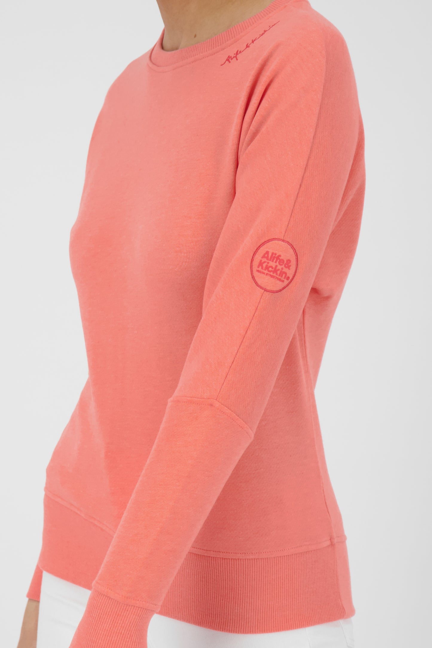 DalaAK A Damen Sweater-Lässig, farbenfroh, perfekt für den Alltag Orange