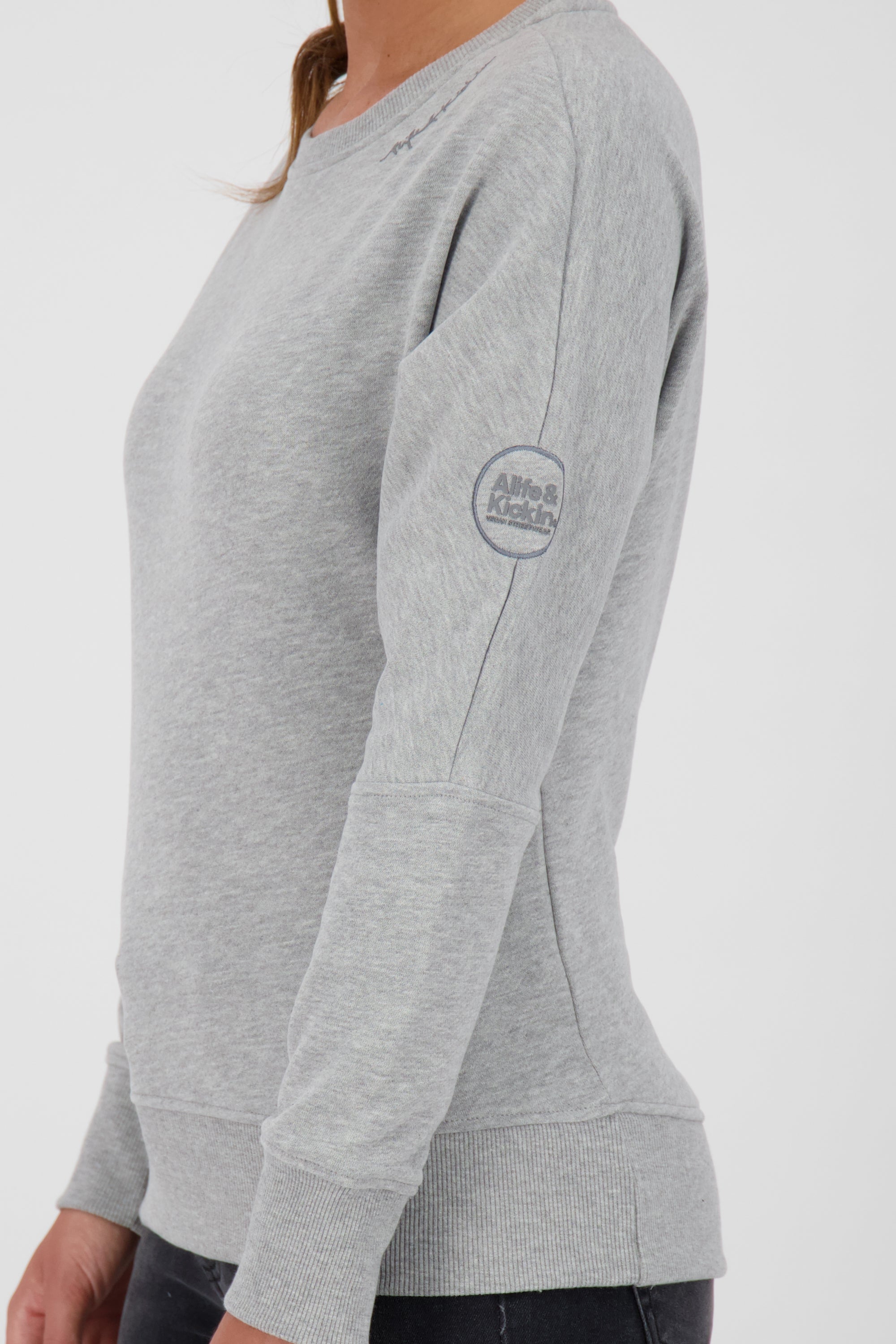 DalaAK A Damen Sweater-Lässig, farbenfroh, perfekt für den Alltag Grau