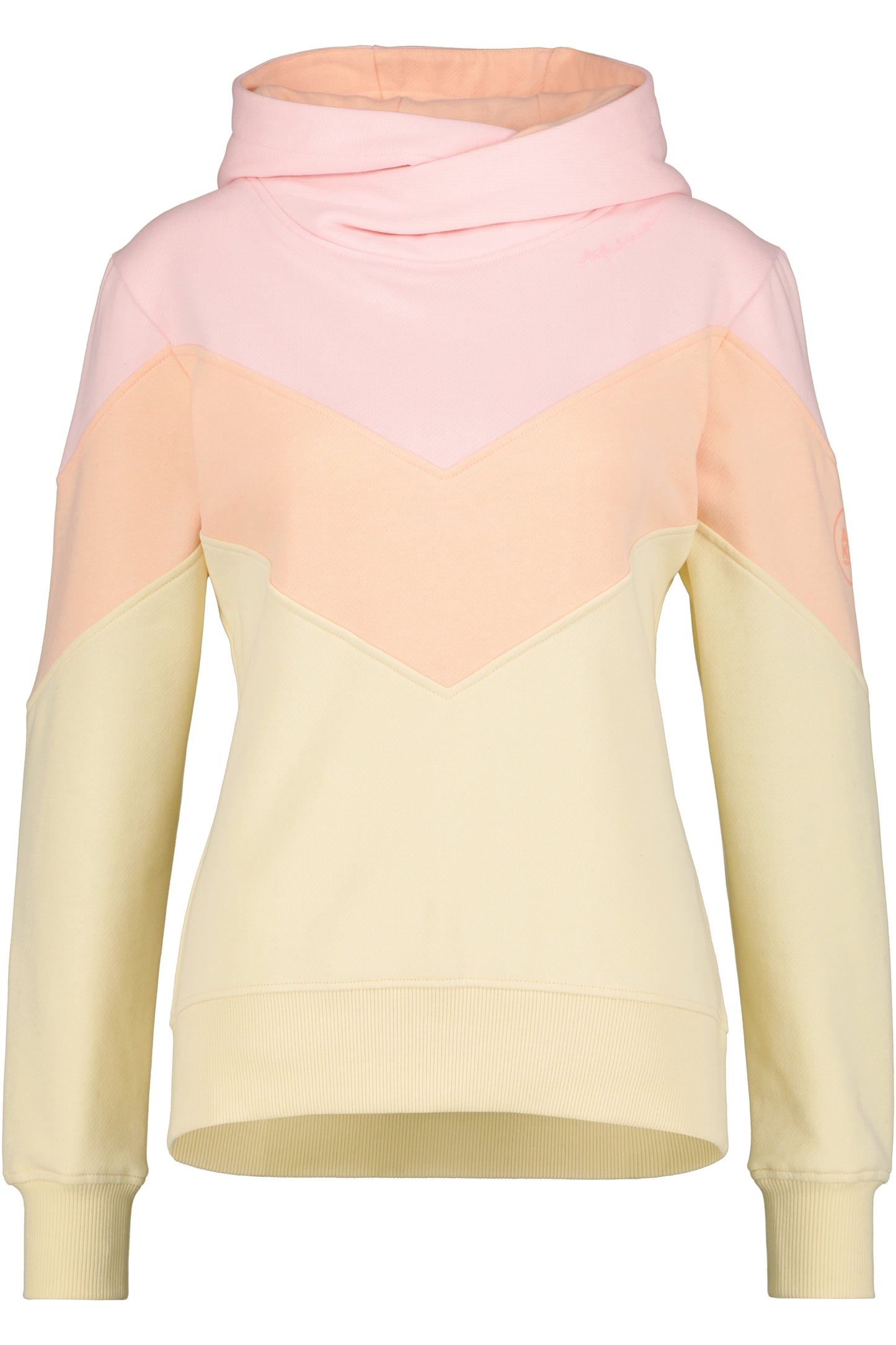 Damen Kapuzensweater StanaAK A: Trendiges Colorblocking Gelb