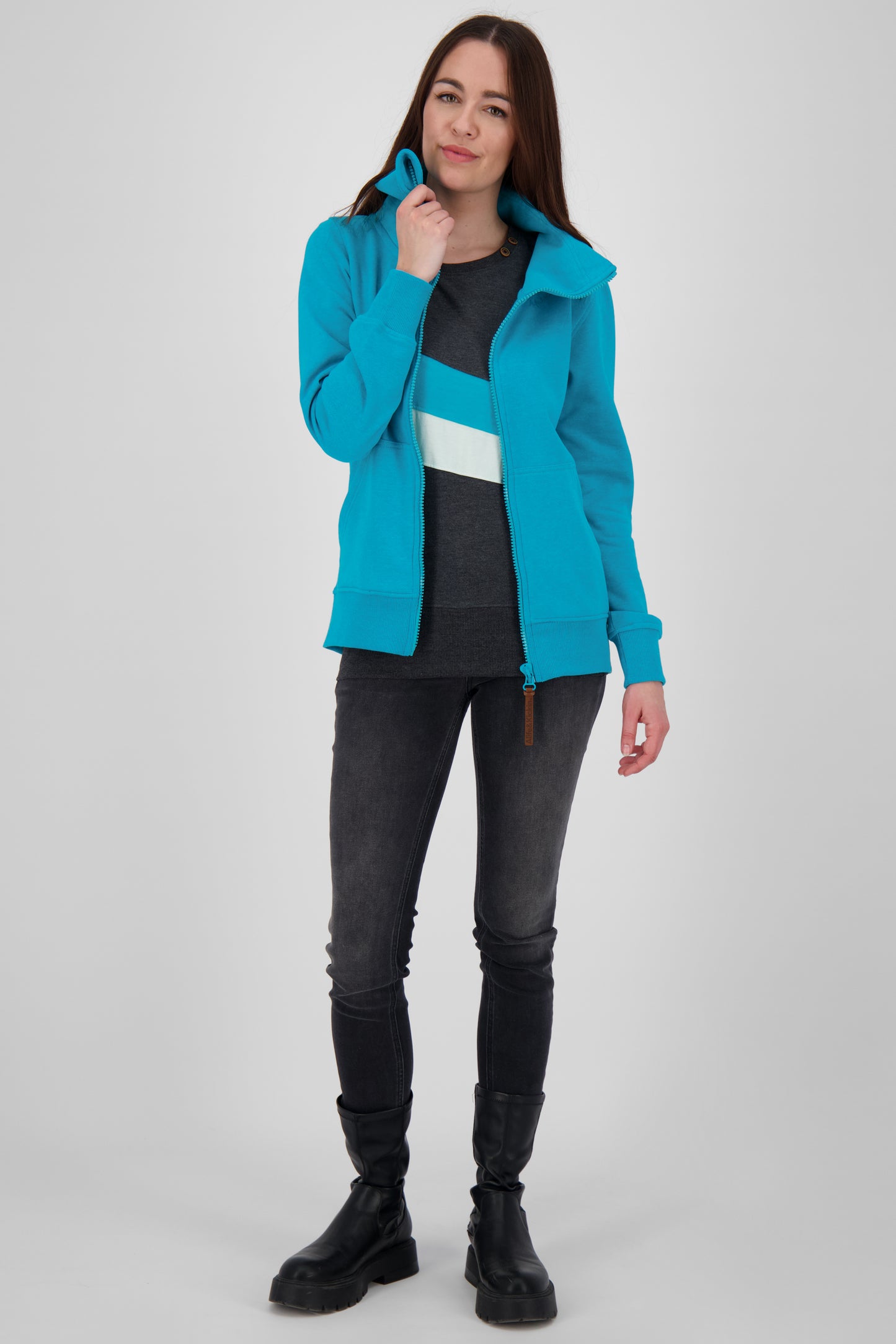 Stylish und komfortabel: VivianaAK A Damen Sweatjacke Blau