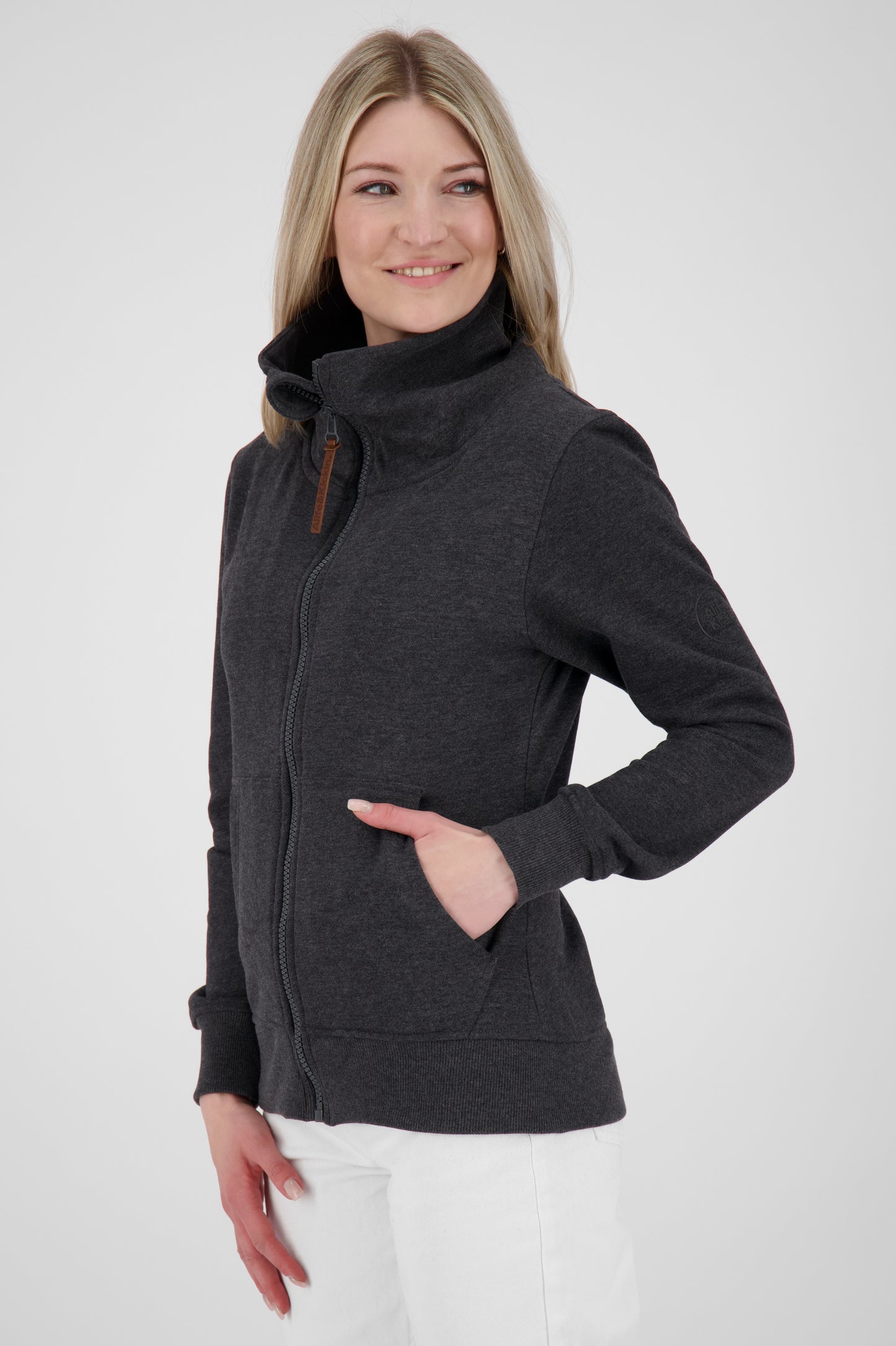 Stylish und komfortabel: VivianaAK A Damen Sweatjacke Schwarz