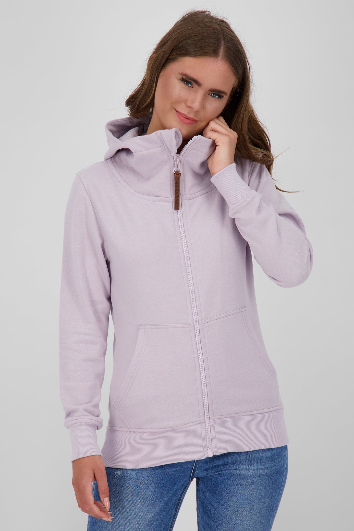 Lässige Damen Kapuzenjacke YasminaAK A - Frische Trendfarben Violett