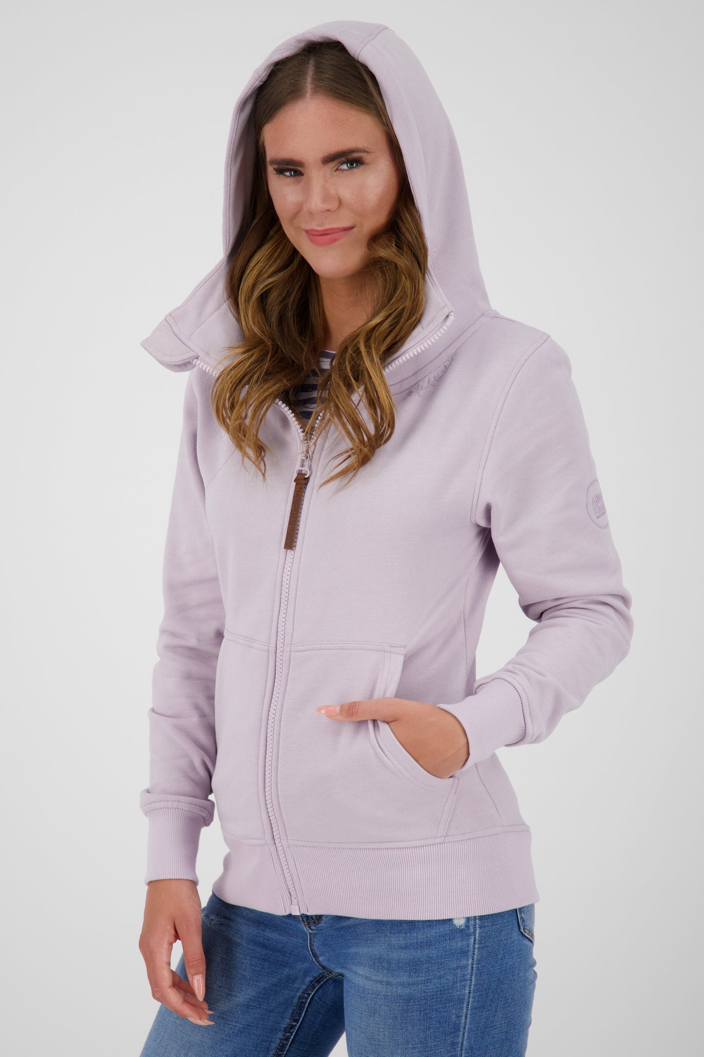Lässige Damen Kapuzenjacke YasminaAK A - Frische Trendfarben Violett