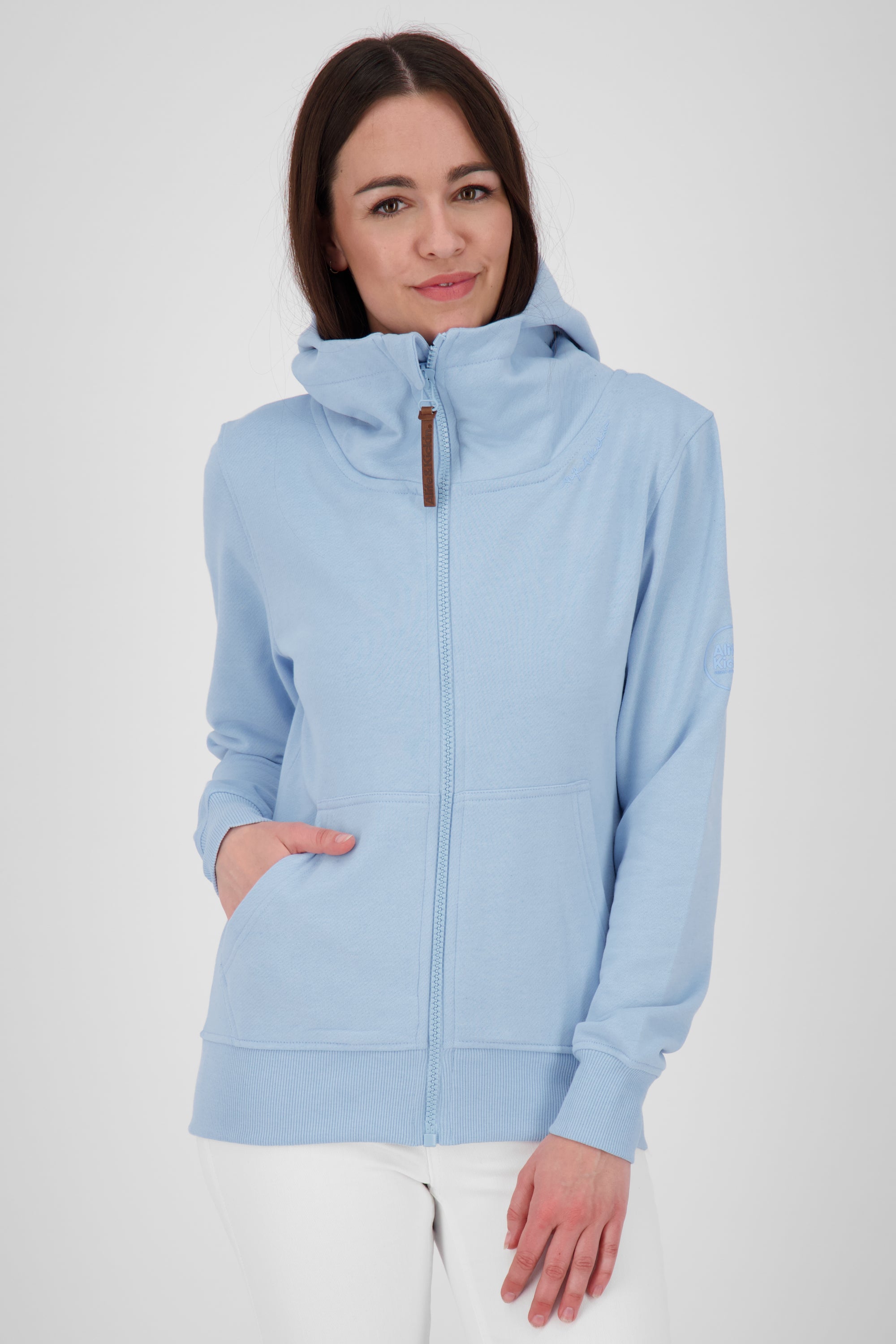 Lässige Damen Kapuzenjacke YasminaAK A - Frische Trendfarben Blau