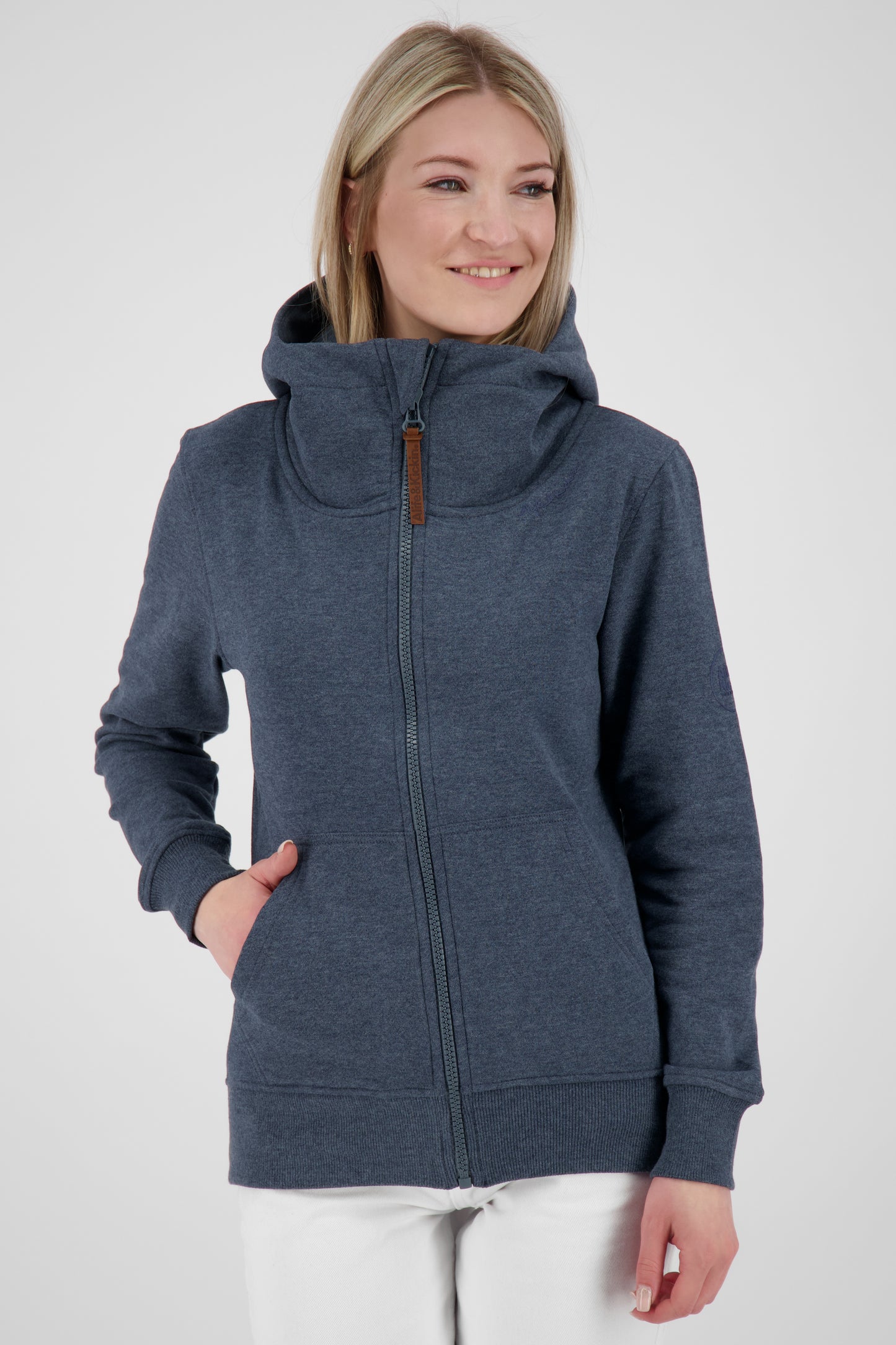 Lässige Damen Kapuzenjacke YasminaAK A - Frische Trendfarben Dunkelblau