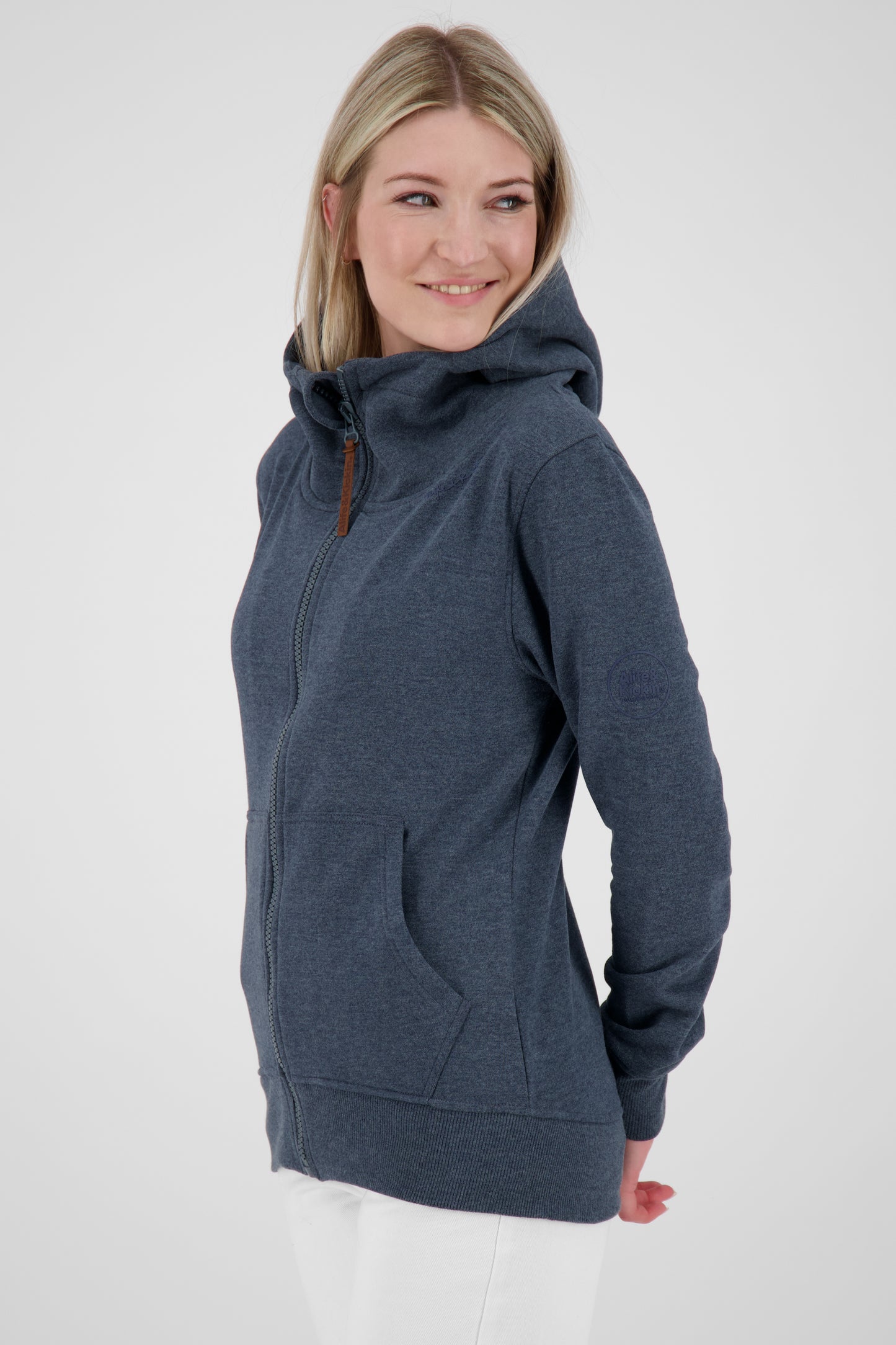 Lässige Damen Kapuzenjacke YasminaAK A - Frische Trendfarben Dunkelblau