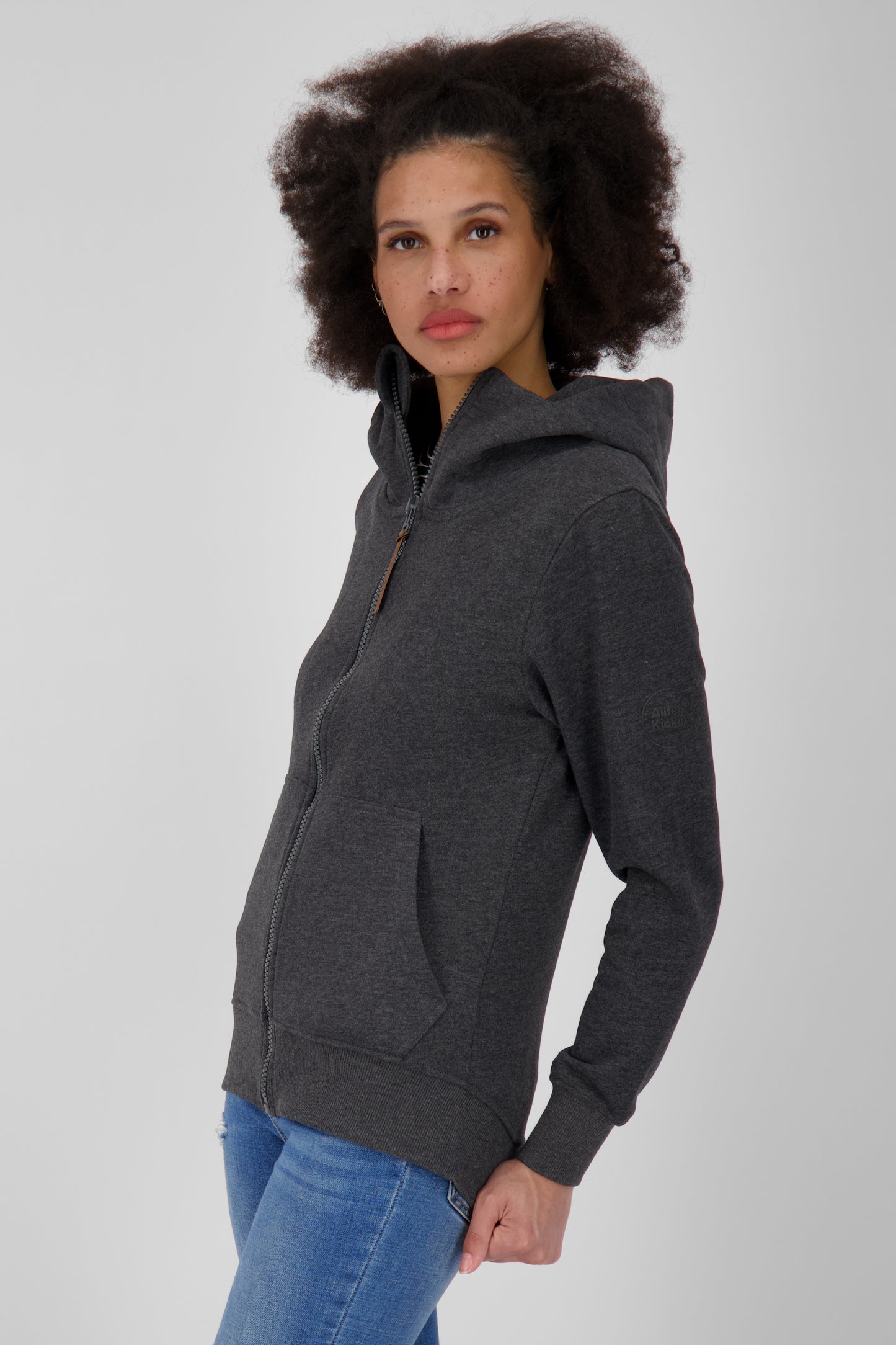 Lässige Damen Kapuzenjacke YasminaAK A - Frische Trendfarben Schwarz