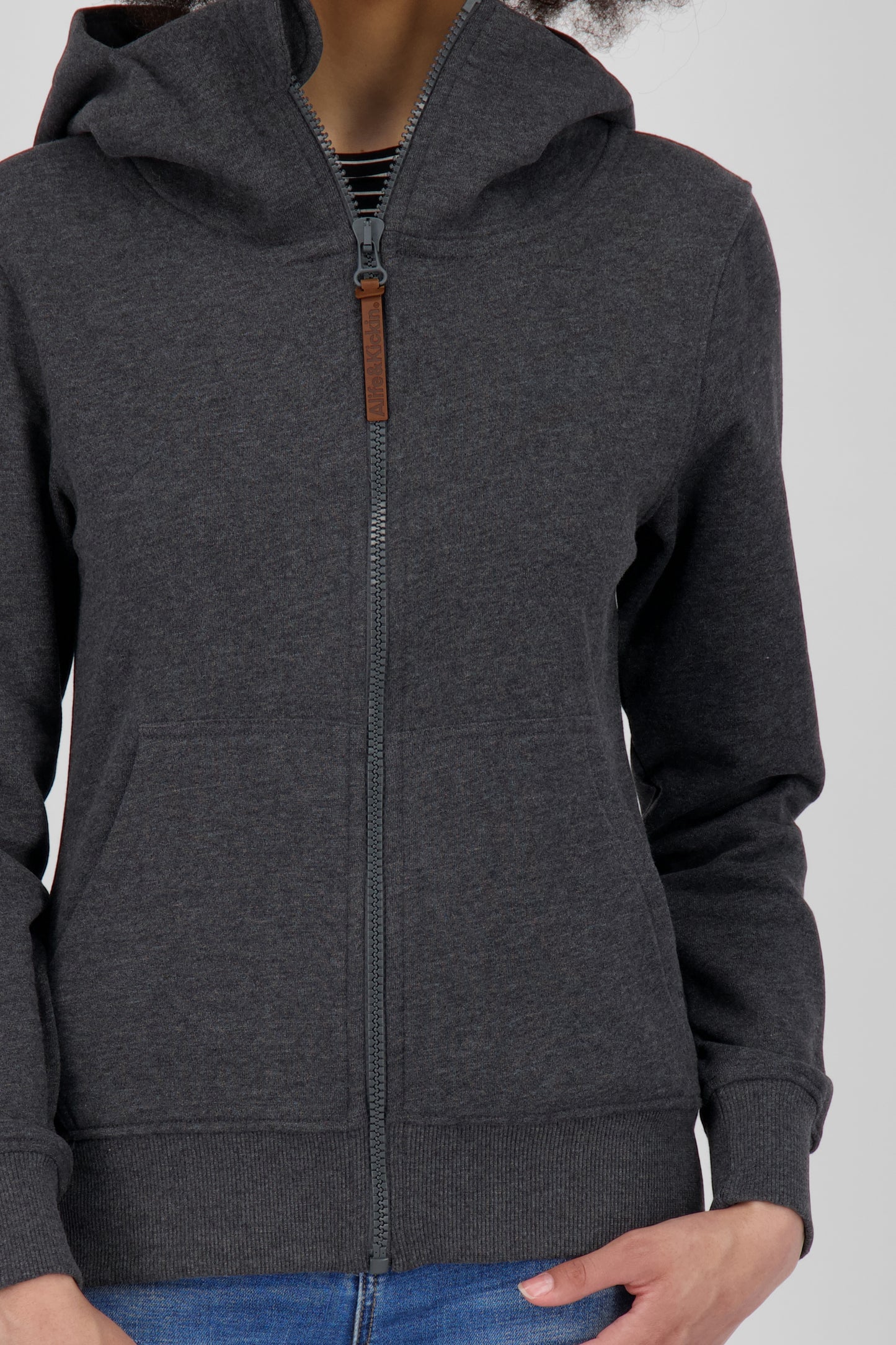 Lässige Damen Kapuzenjacke YasminaAK A - Frische Trendfarben Schwarz